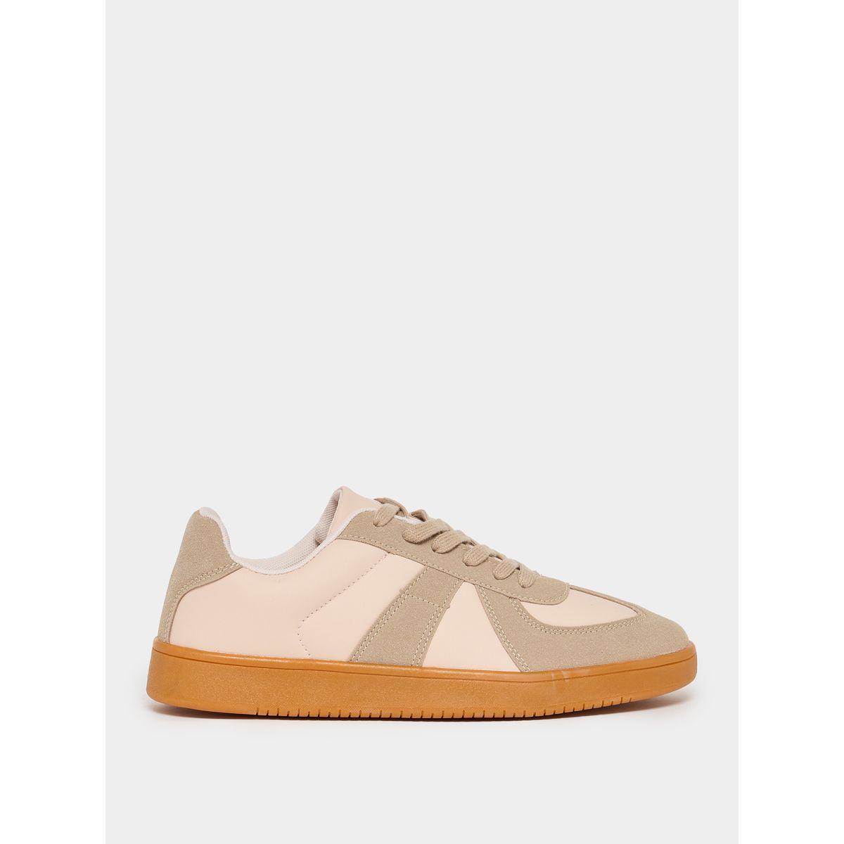Styli Retro Sole Color Block Lace Up Sneakers-men-shoes-sneakers-image-1