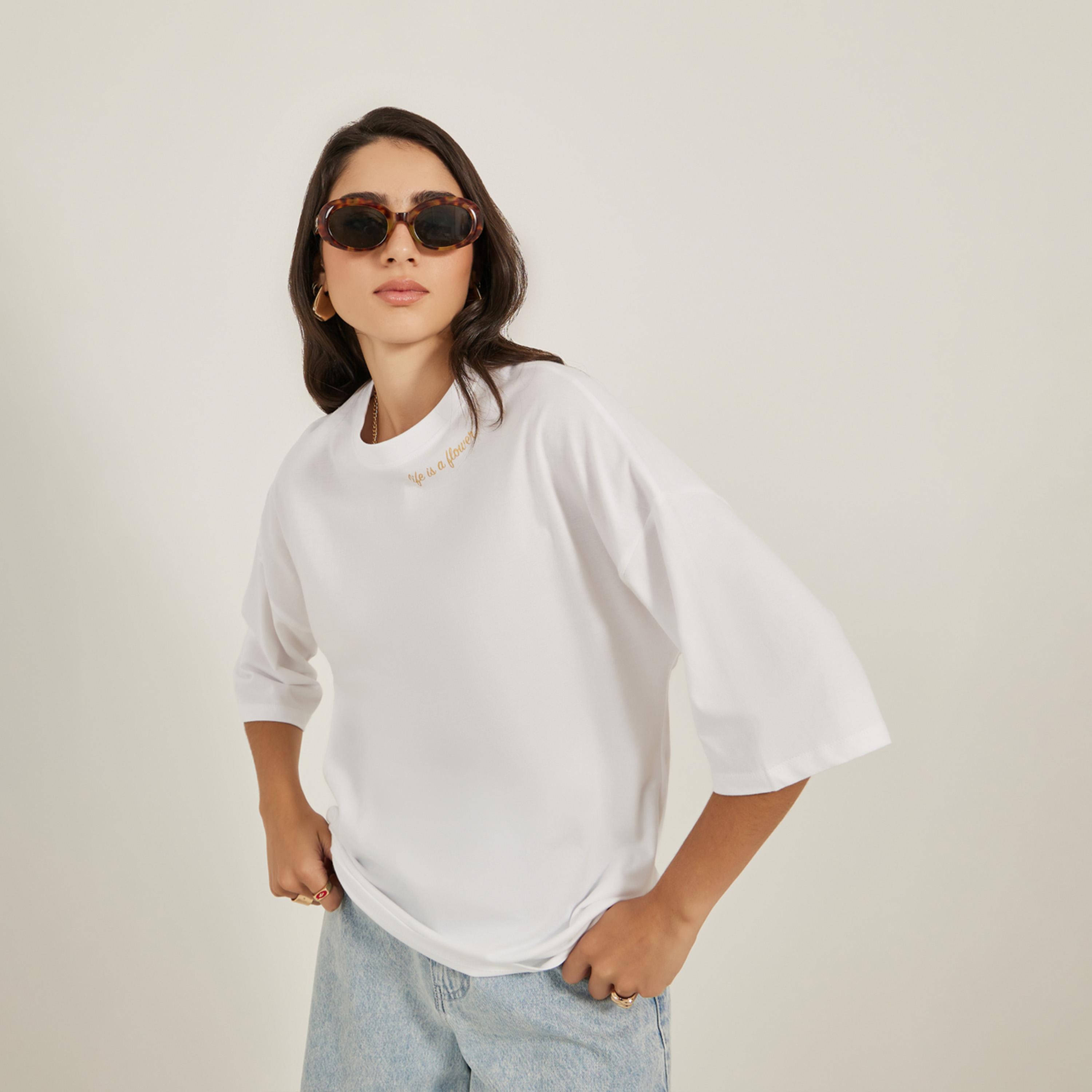 Styli Graphic Print Round Neck Oversized T-Shirt-women-clothing-tshirts-image-3