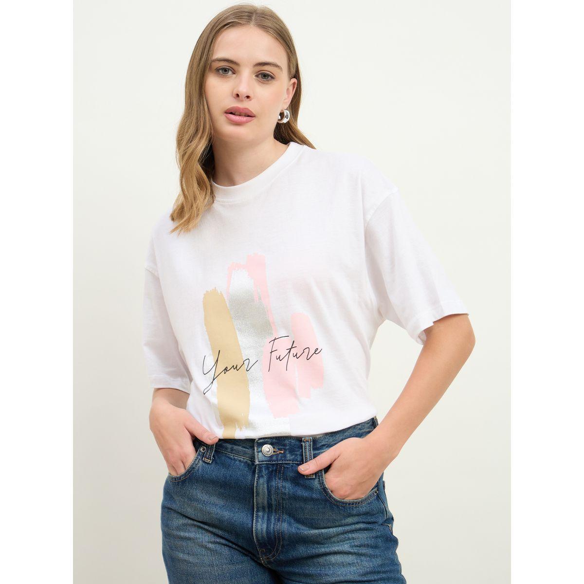 تيشيرت فضفاض بطبعة جرافيك-women-clothing-tshirts-image-2