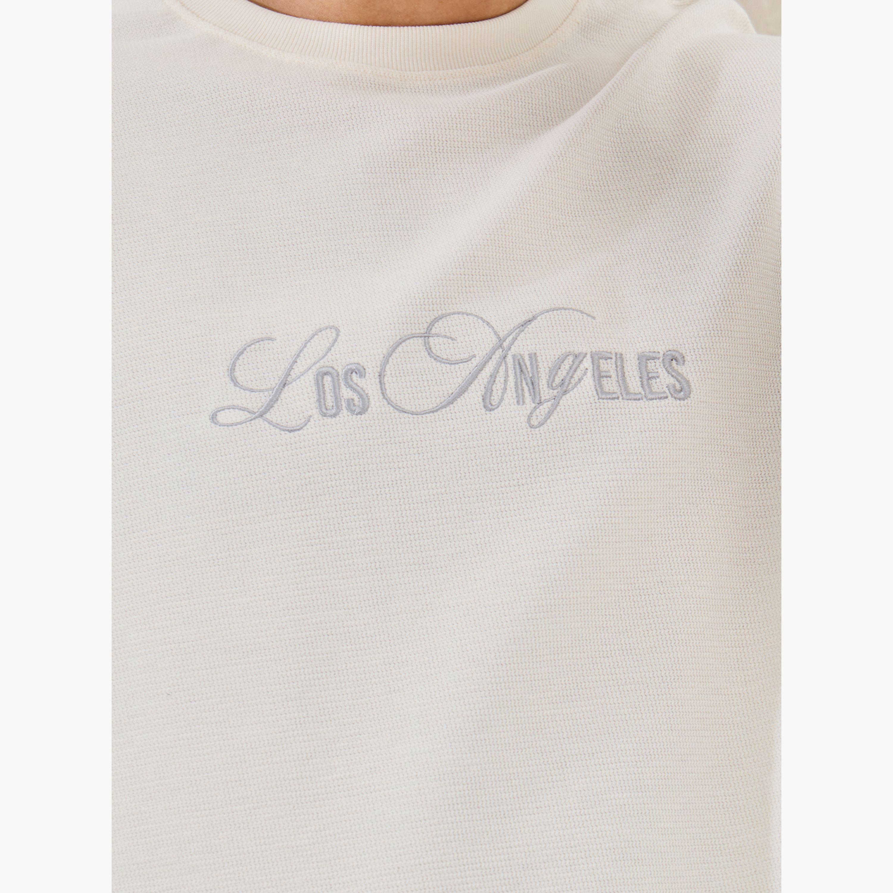 Styli Slogan Embroidered Dropped Shoulder Oversized T-Shirt-men-clothing-tshirtsandpolos-tshirts-image-3