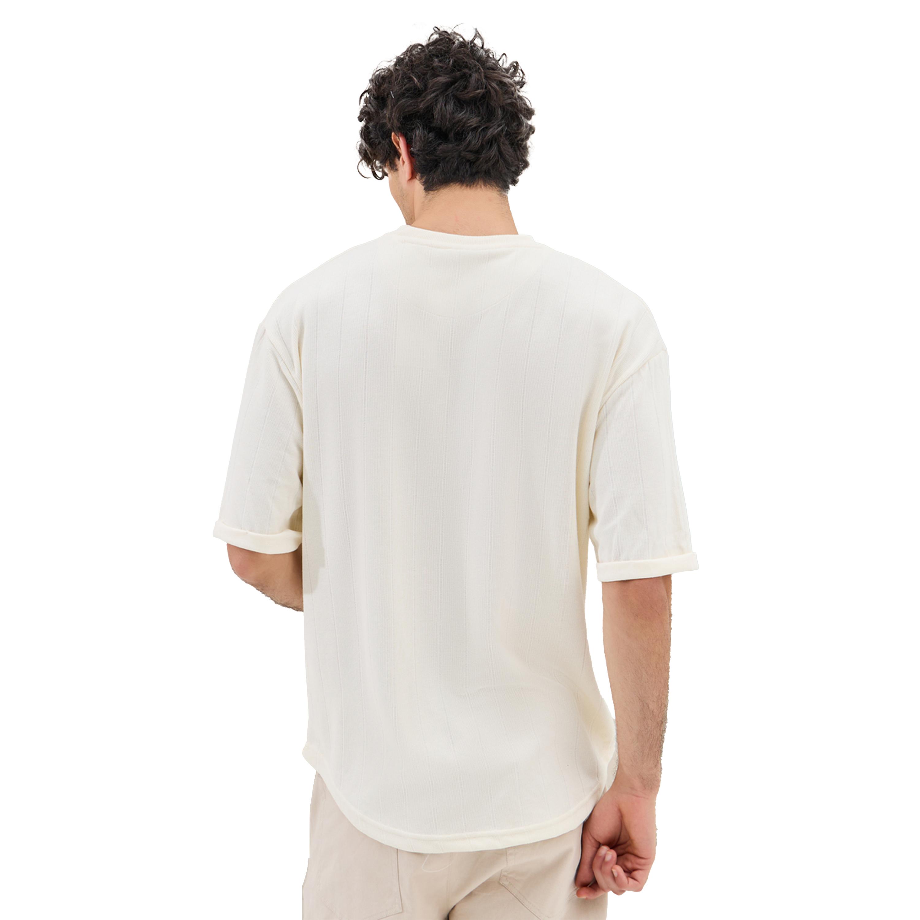 Styli Ribbed Crew Neck Oversized T-Shirt with U Hem-men-clothing-tshirtsandpolos-tshirts-image-5