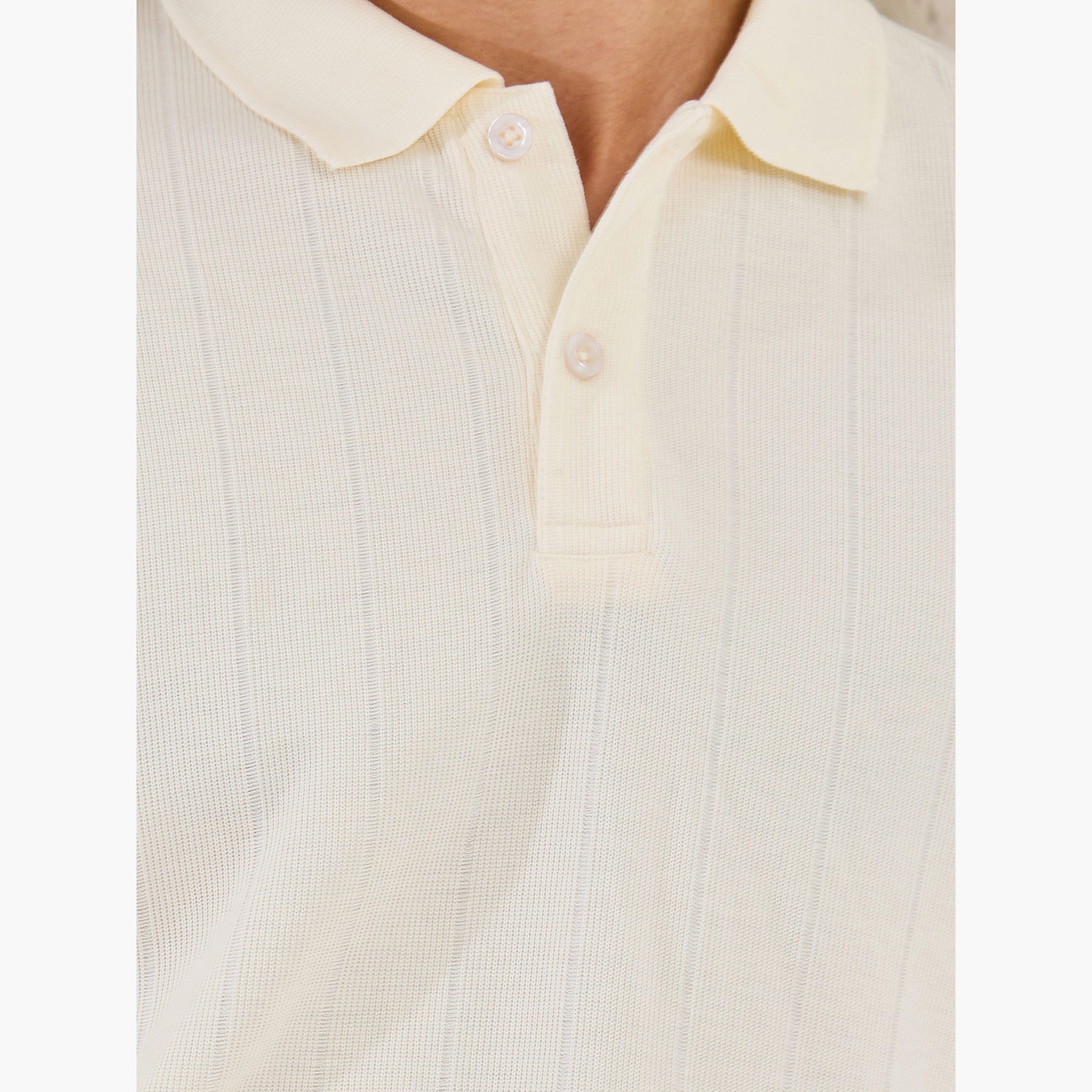 Styli Ribbed Textured Relaxed Fit Polo-men-clothing-tshirtsandpolos-polos-image-3