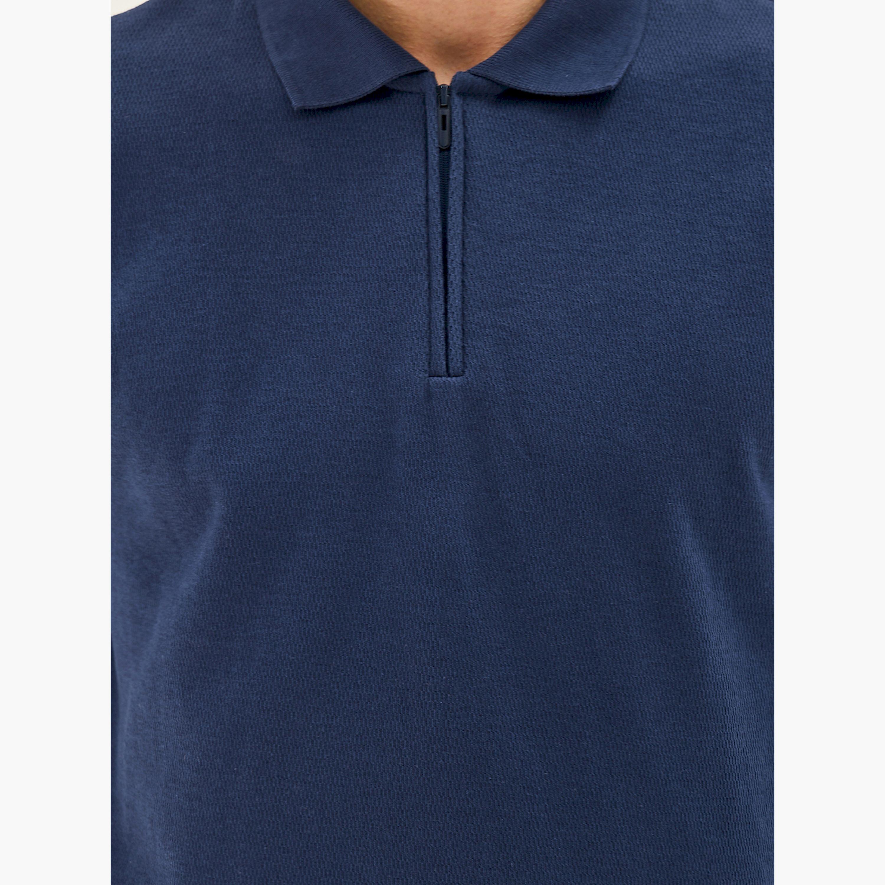 ستايلي -  تي شيرت بولو مريح بسحاب مخفي-men-clothing-tshirtsandpolos-polos-image-3