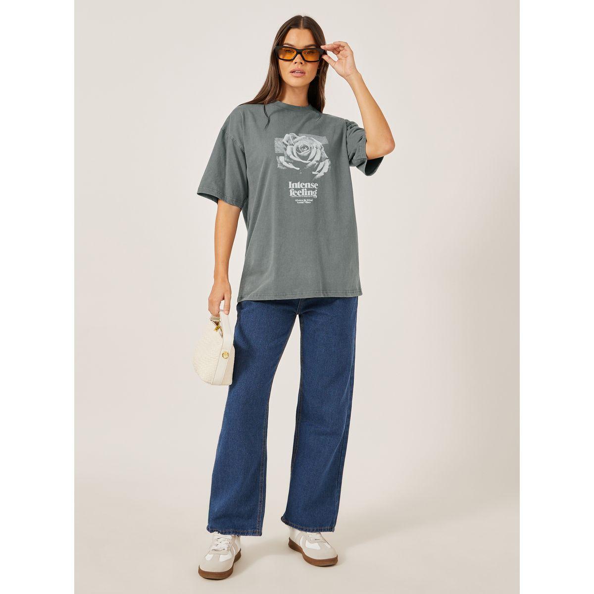 Styli Acid Washed Graphic Print Short Sleeve Oversized T-Shirt-women-clothing-tshirts-image-2