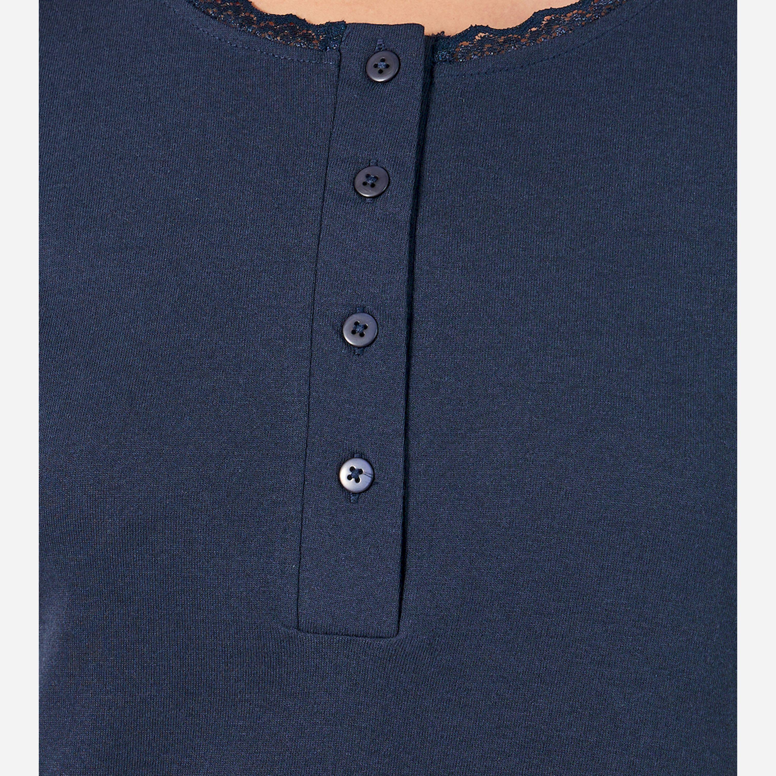Styli Unwind 	Yoke Placket Nightdress - Midi-women-clothing-nightwear-nighties-image-3