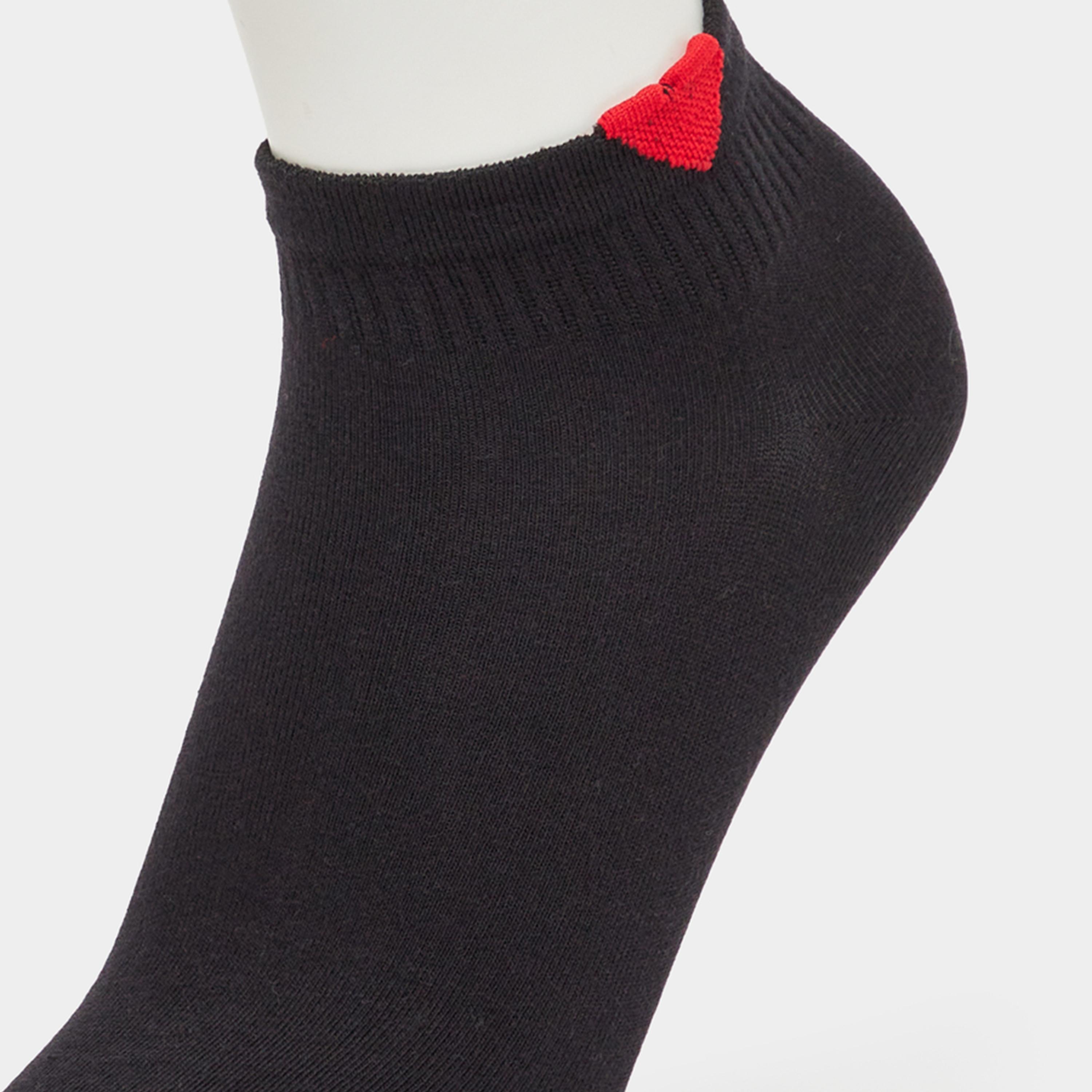 Styli Set of 3 - Embroidered Heart Ankle Socks-women-socksandstockings-image-3