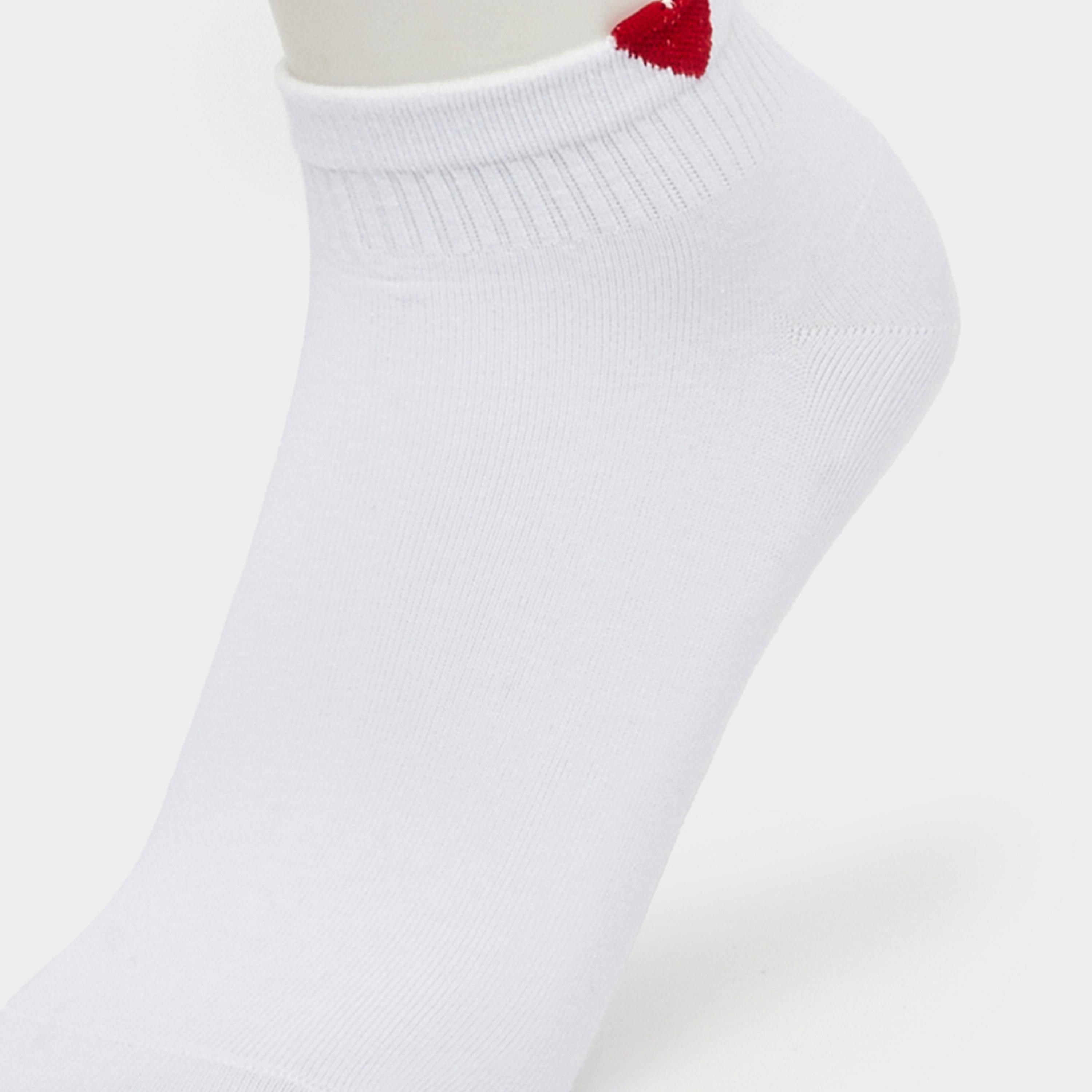 Styli Set of 3 - Embroidered Heart Ankle Socks-women-socksandstockings-image-5