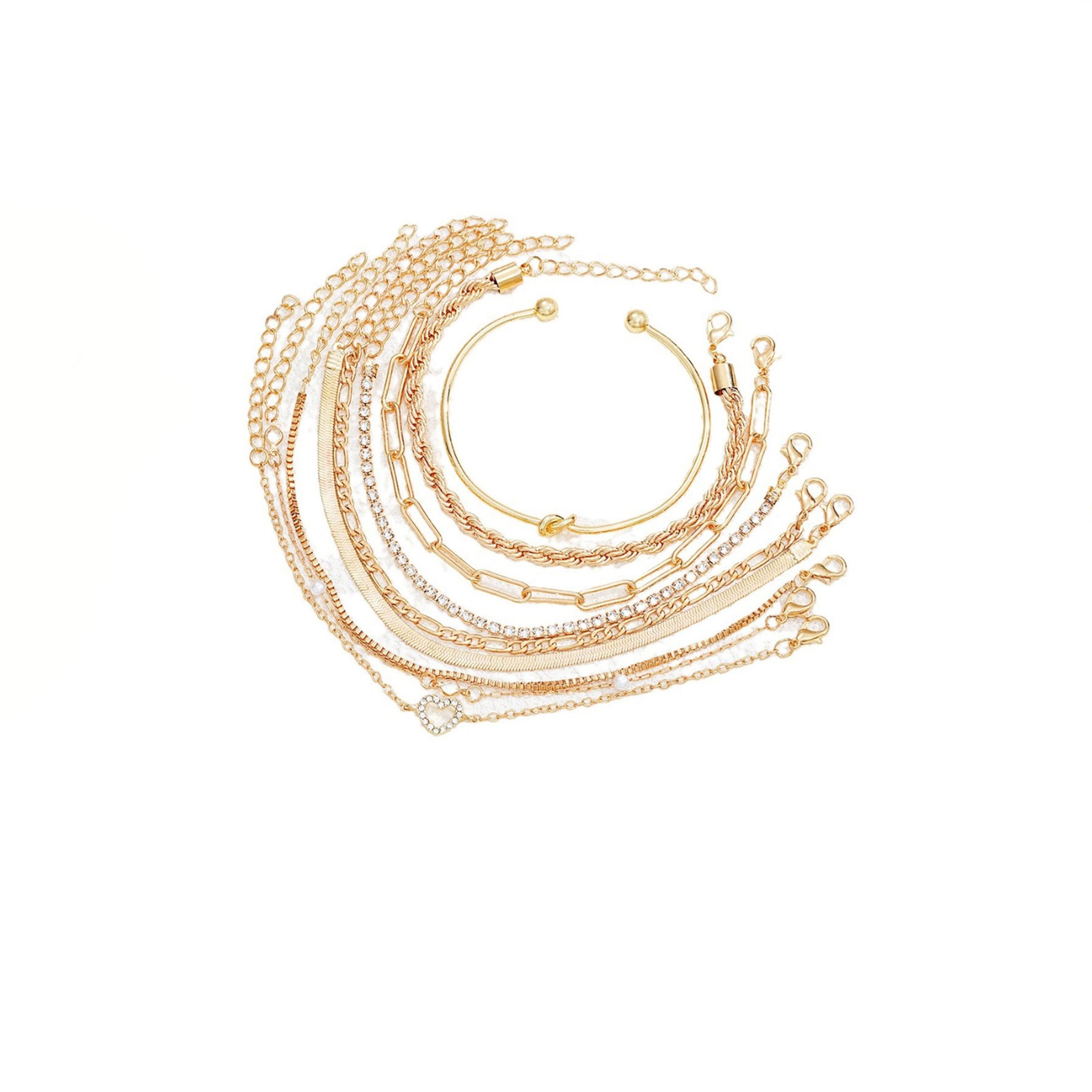 Styli Set of 9 - Assorted Link Chain Bracelets-women-watchesandjewellery-jewellery-banglesandbracelets-image-10