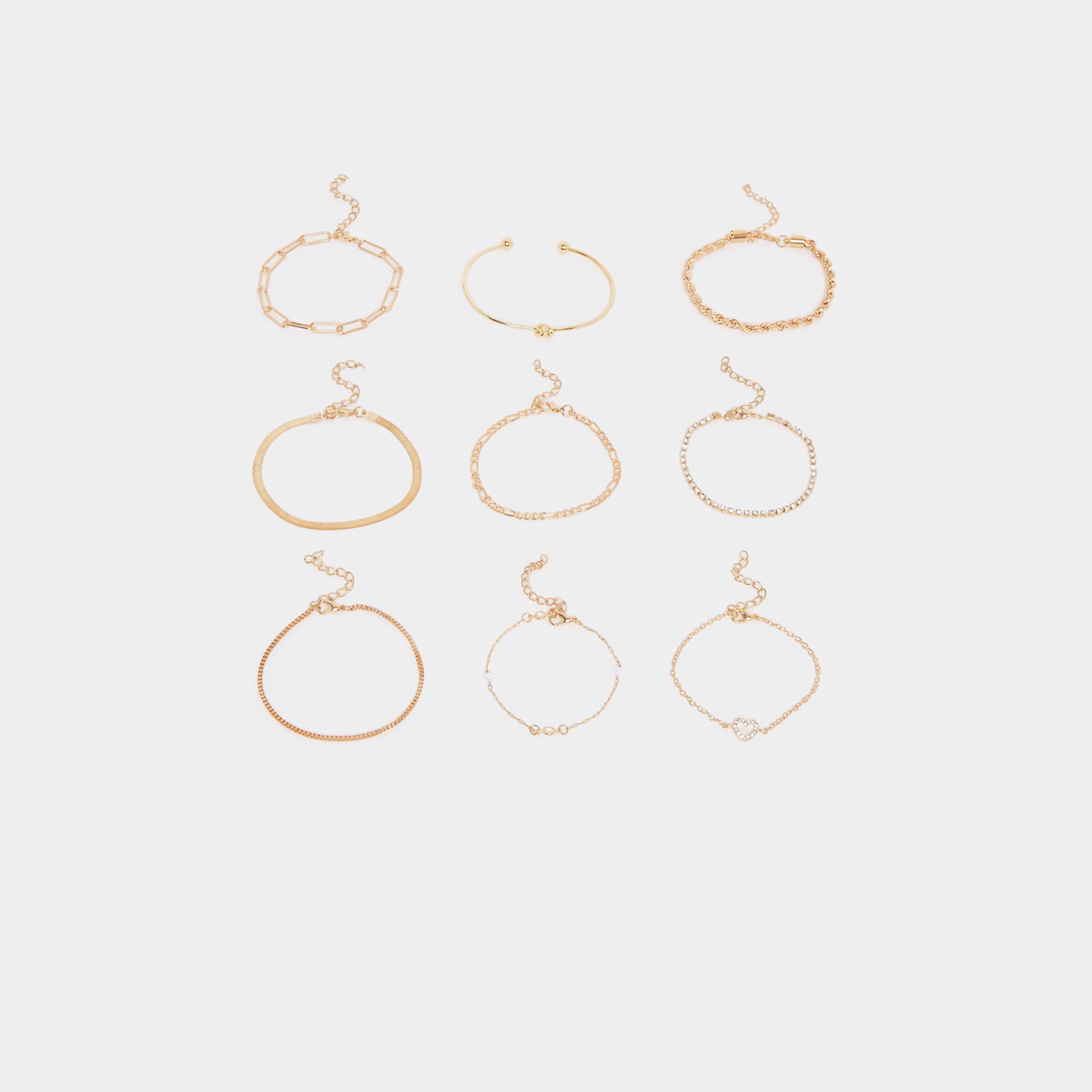 Styli Set of 9 - Assorted Link Chain Bracelets-women-watchesandjewellery-jewellery-banglesandbracelets-image-2