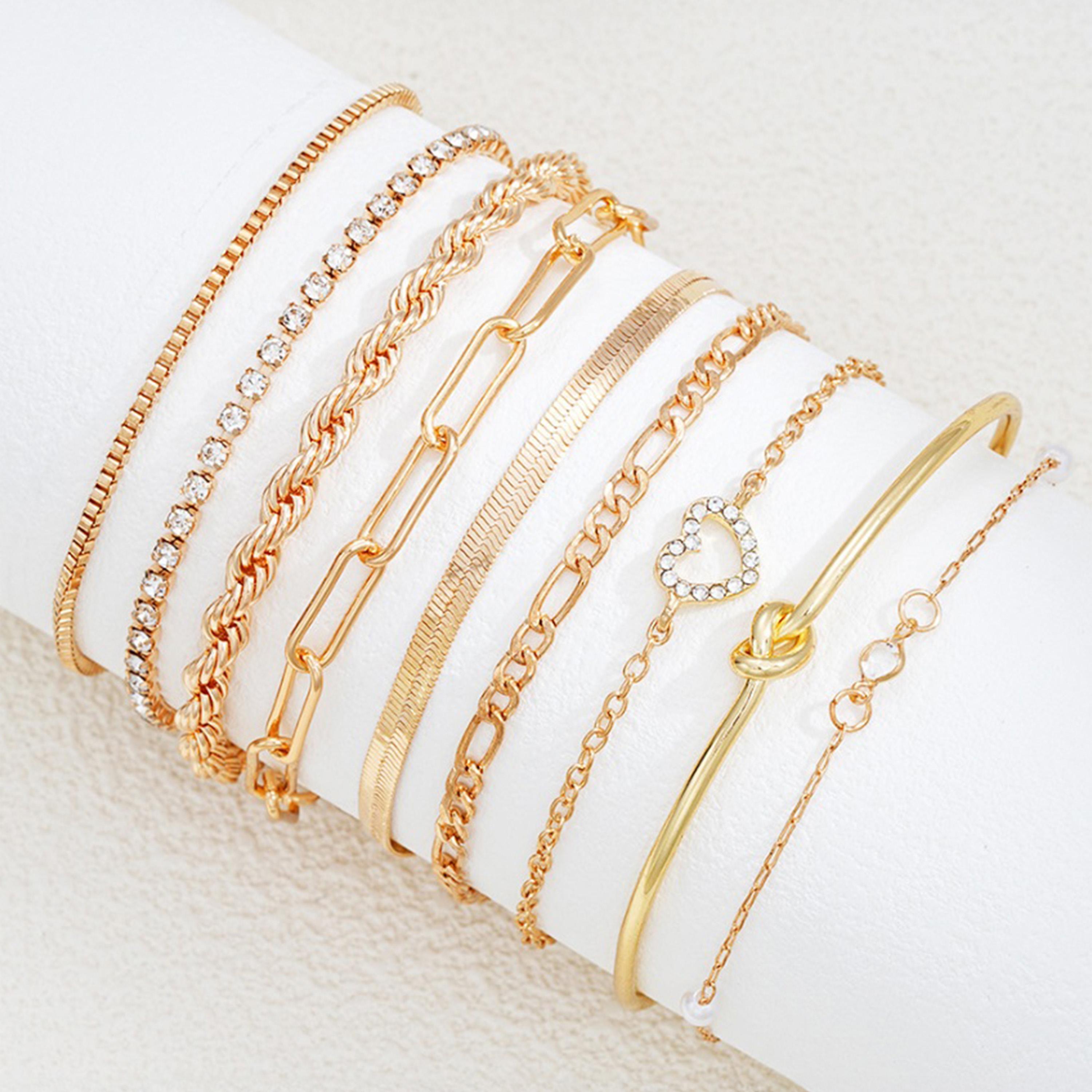 Styli Set of 9 - Assorted Link Chain Bracelets-women-watchesandjewellery-jewellery-banglesandbracelets-image-8