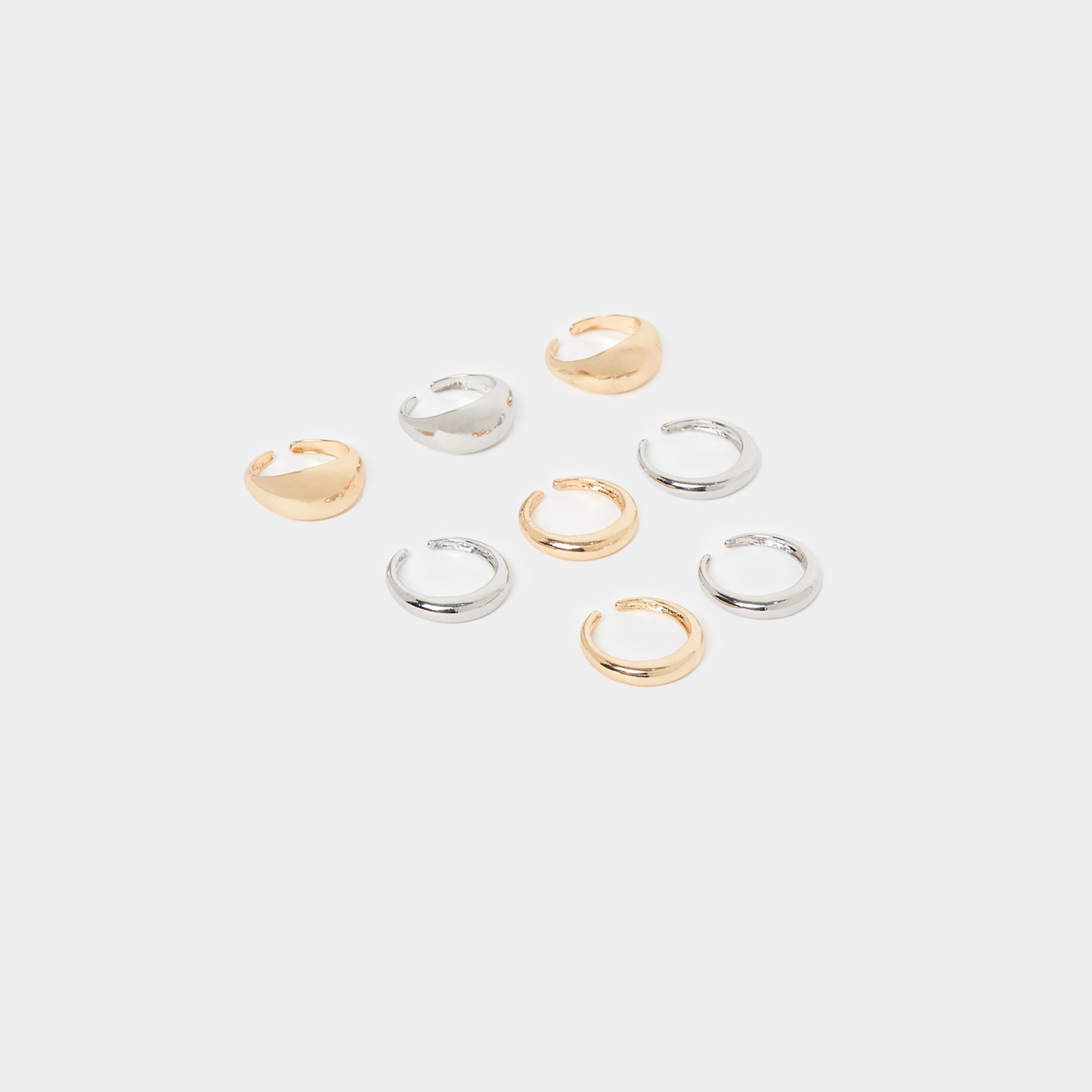 Styli Set of 8 - Solid Cuff Rings-women-watchesandjewellery-jewellery-rings-image-2