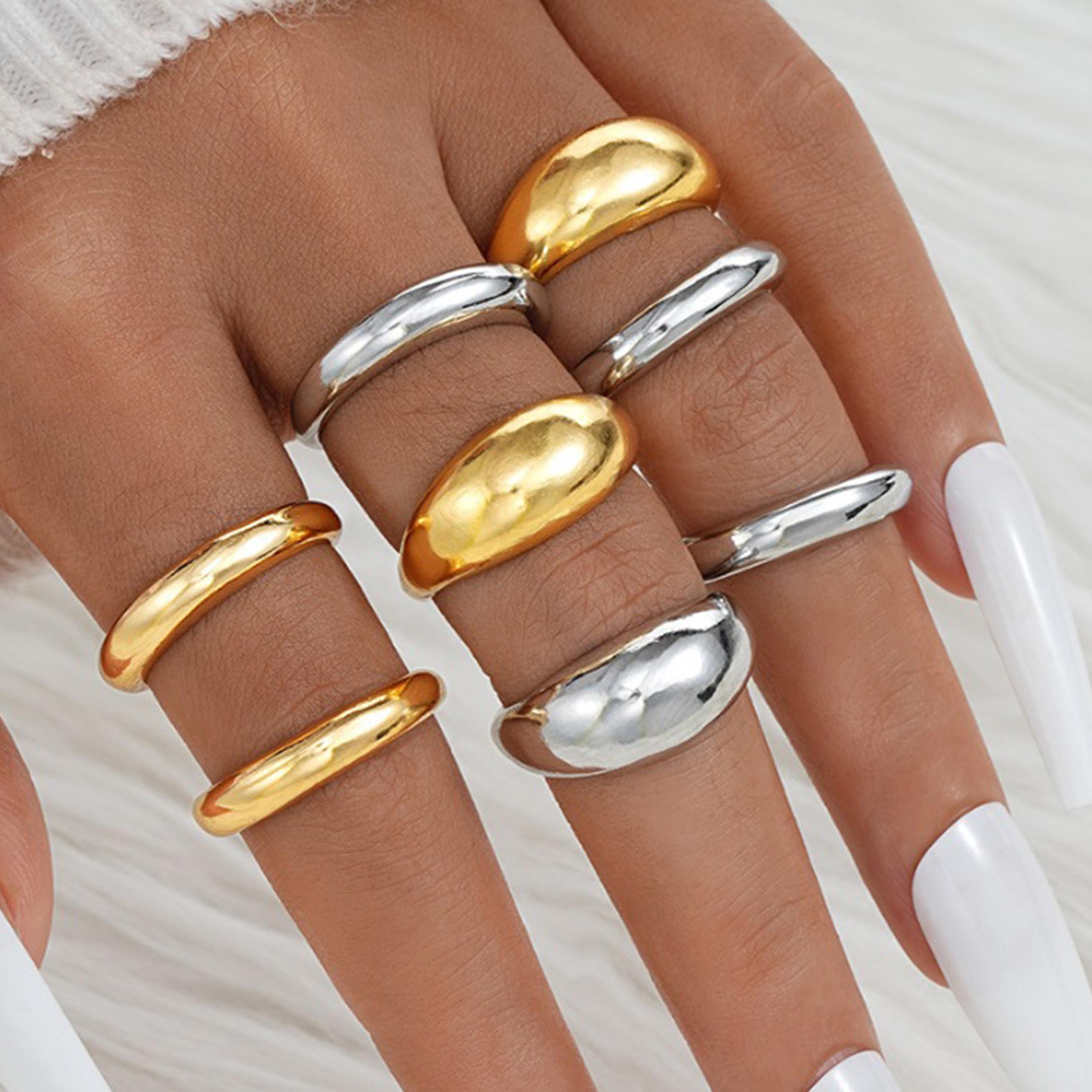 Styli Set of 8 - Solid Cuff Rings-women-watchesandjewellery-jewellery-rings-image-6