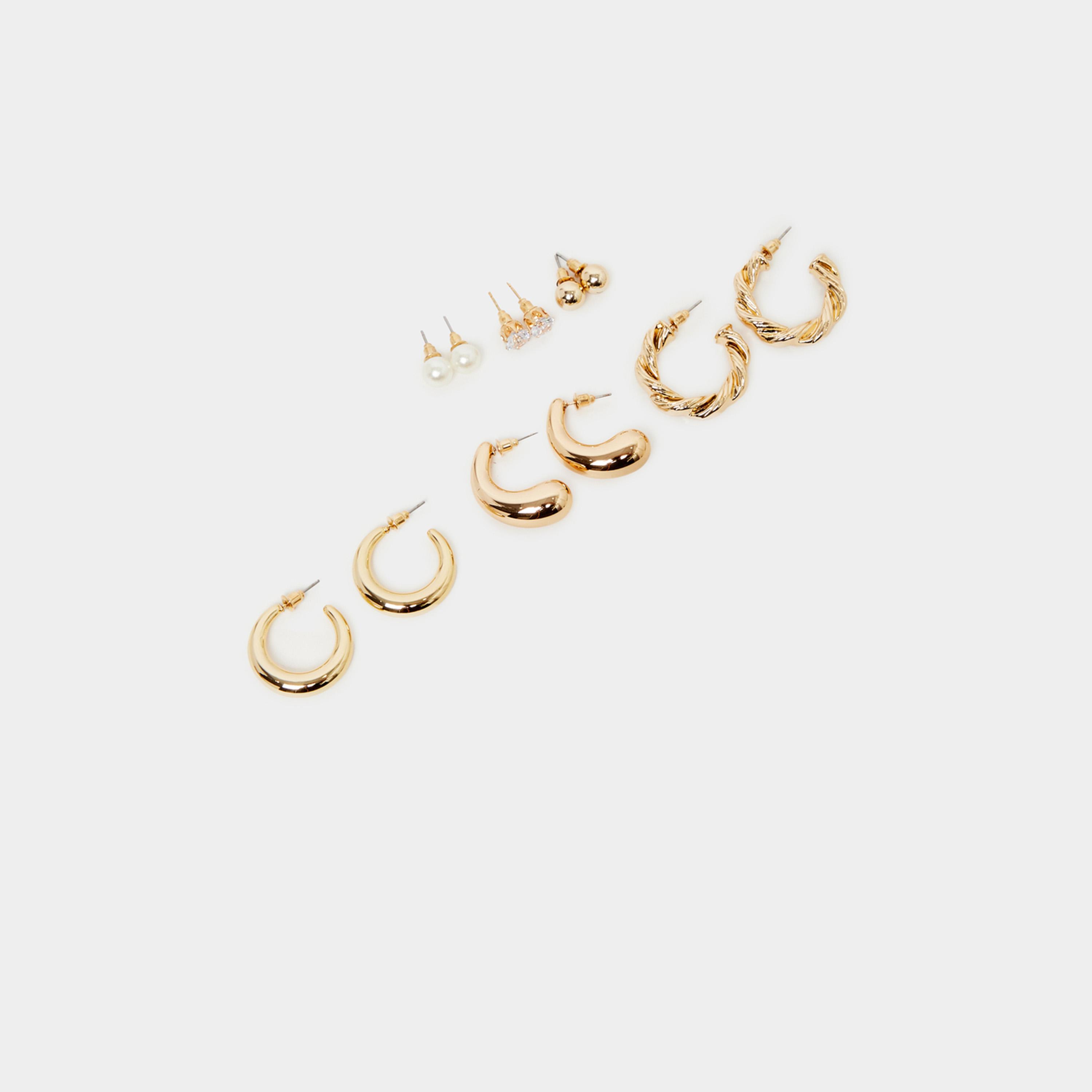 ستايلي - مجموعة من 6 قطع - أقراط مزينة-women-watchesandjewellery-jewellery-earrings-image-1