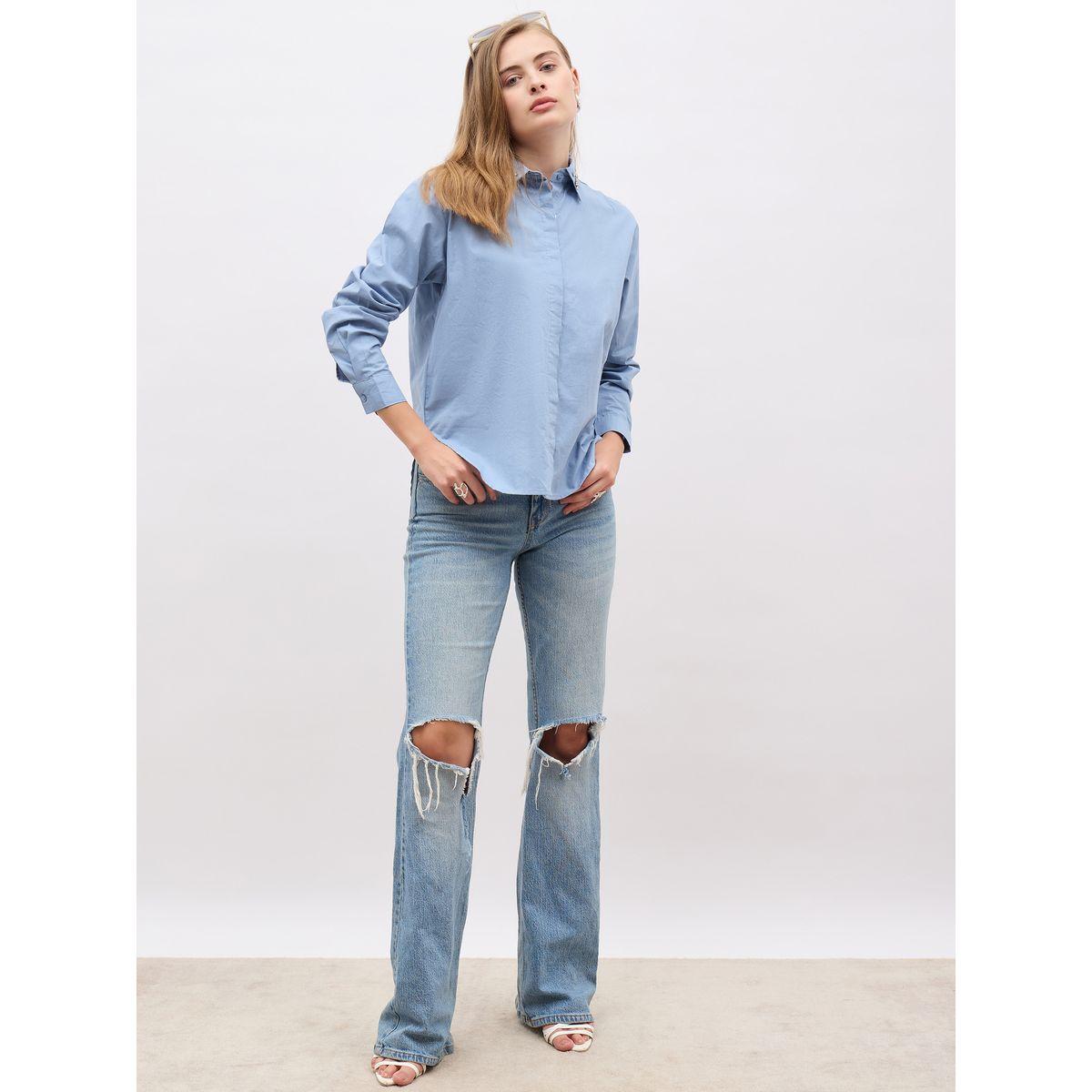 Styli Embellished Detail Long Sleeves Regular Fit Shirt-women-clothing-shirtsandblouses-shirts-image-1