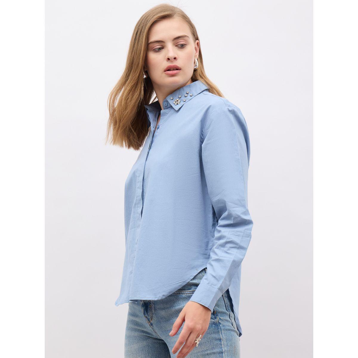 Styli Embellished Detail Long Sleeves Regular Fit Shirt-women-clothing-shirtsandblouses-shirts-image-3