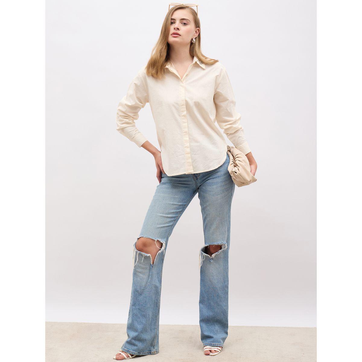 بلوزة بقصة عادية وتفاصيل مُنمقة-women-clothing-shirtsandblouses-shirts-image-1