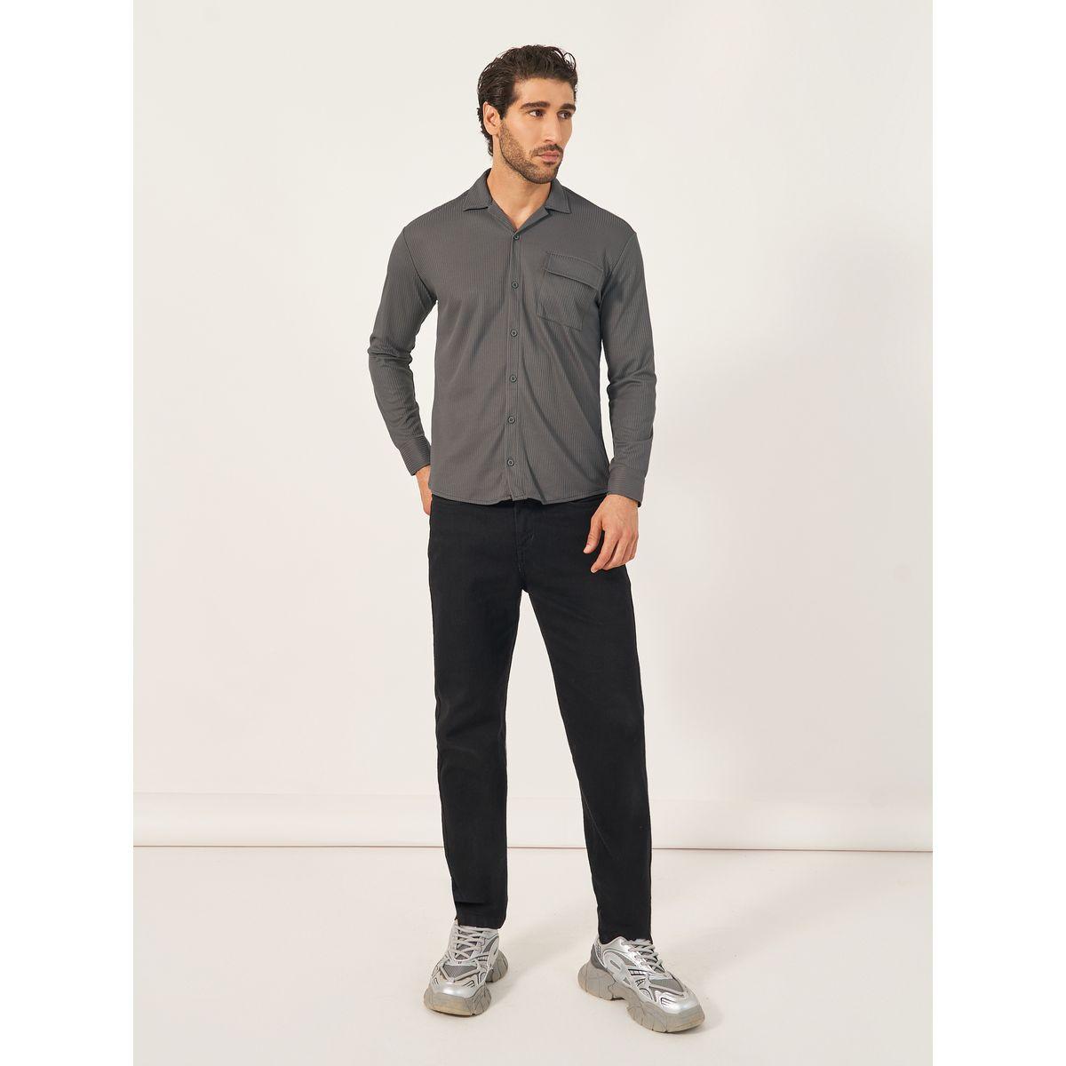 Styli Relaxed Fit Solid Casual Shirt-men-clothing-shirts-image-2