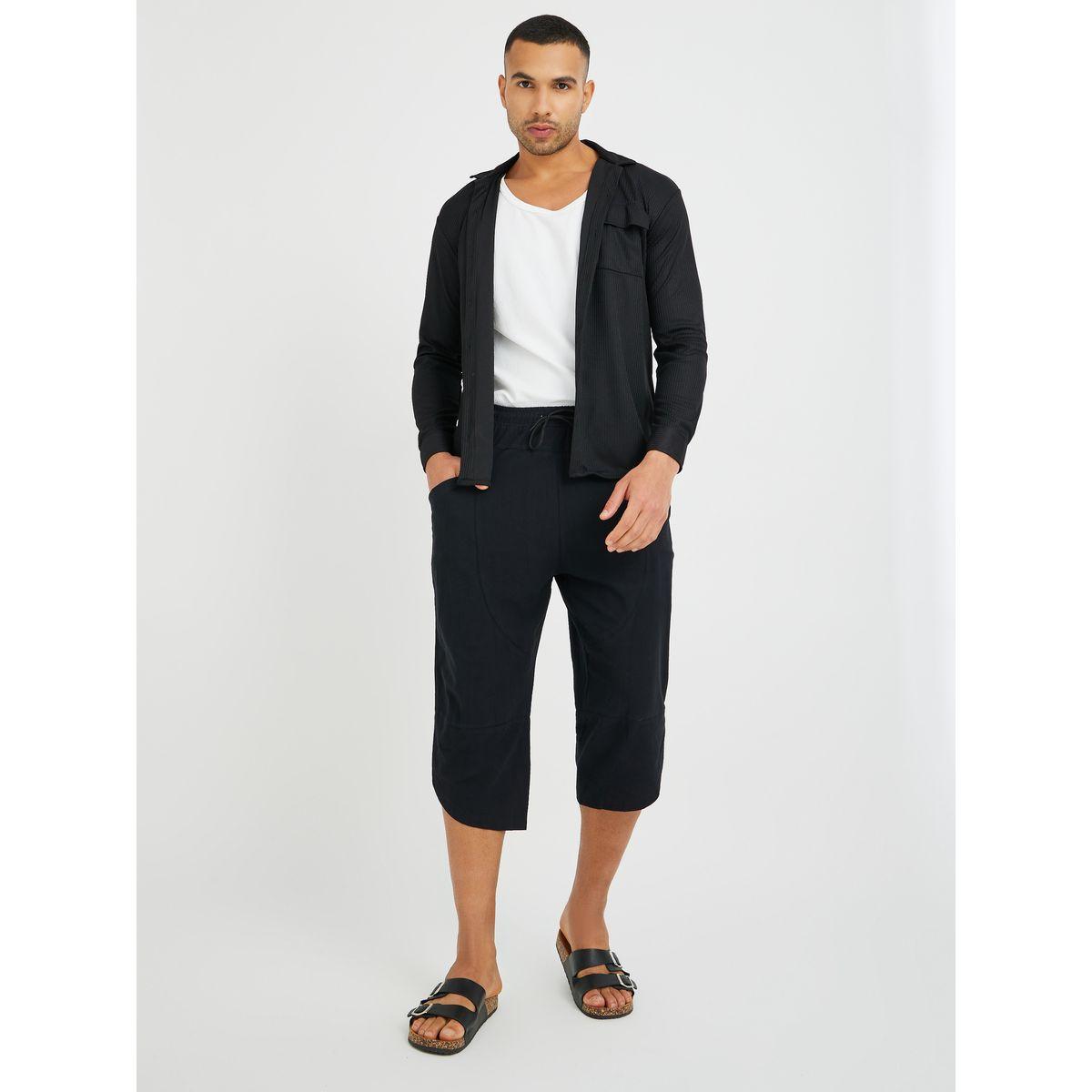Styli Solid Relaxed Fit Buttoned Shirt-men-clothing-shirts-image-2