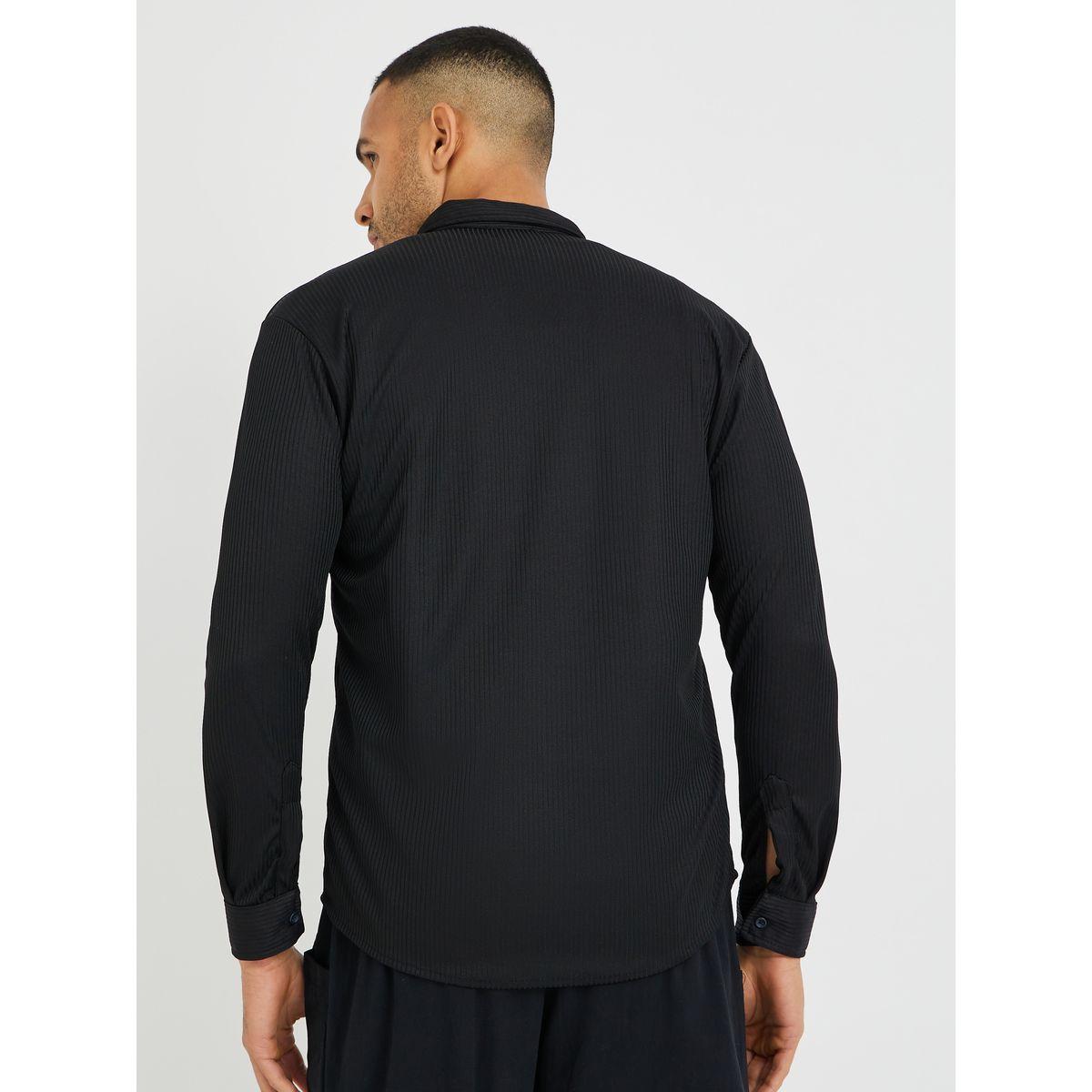 Styli Solid Relaxed Fit Buttoned Shirt-men-clothing-shirts-image-5