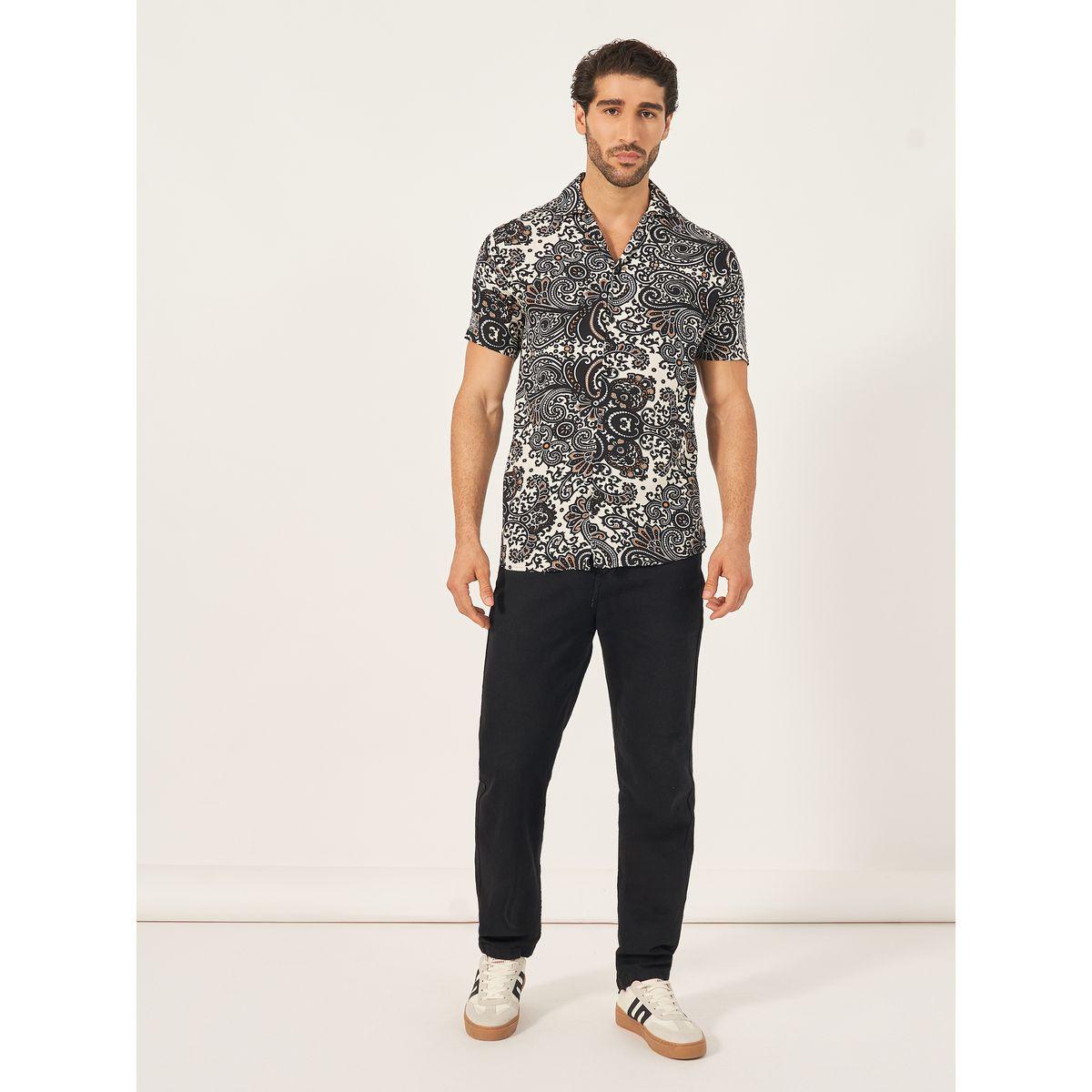 قميص مطبع بالكامل مع قصة مريحة-men-clothing-shirts-image-2