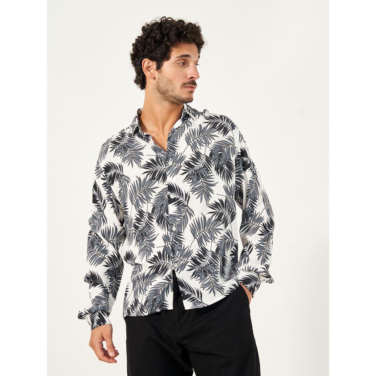 قميص مطبع بالكامل مع قصة مريحة-men-clothing-shirts-image-1