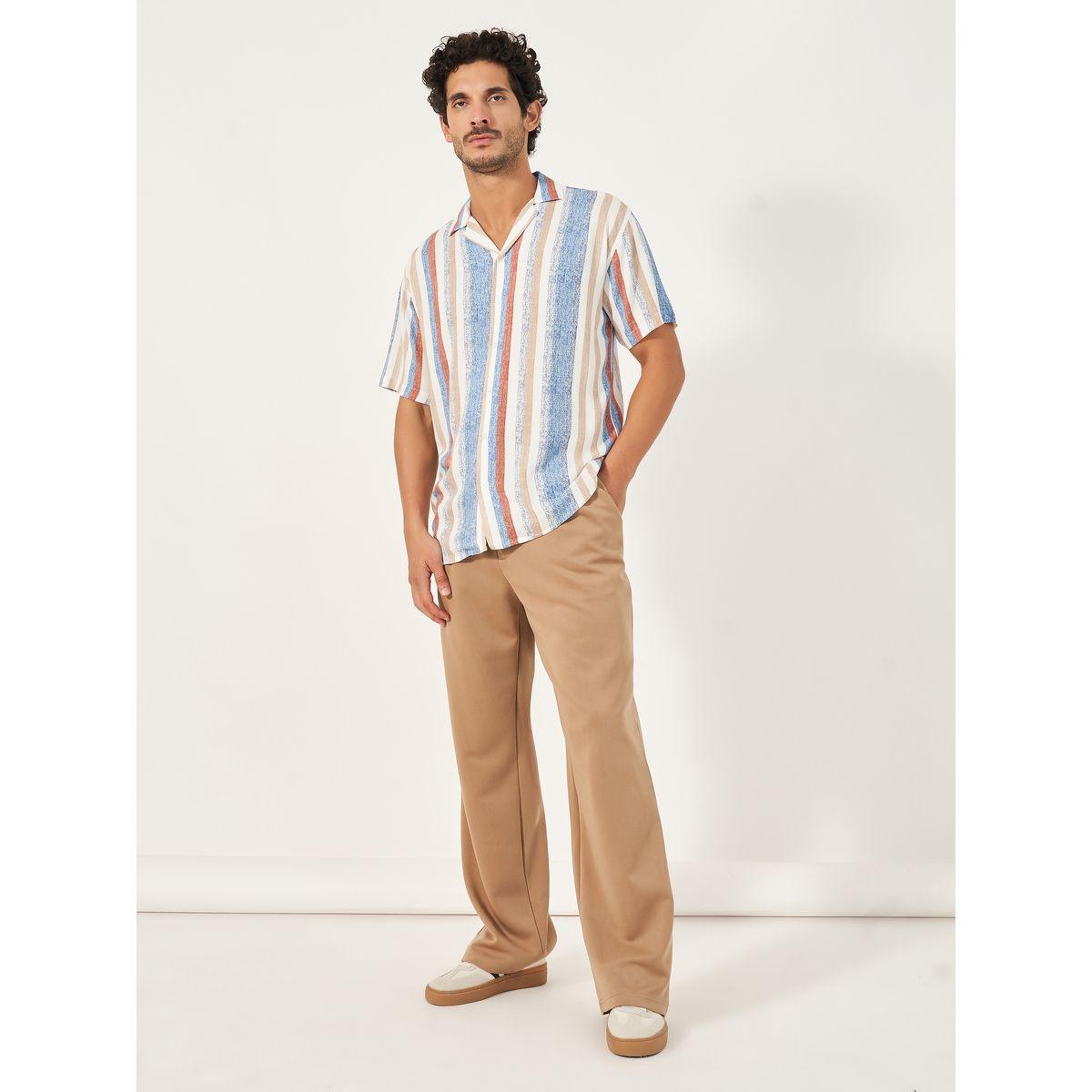 Styli Relaxed Fit Multi Striped Shirt-men-clothing-shirts-image-2