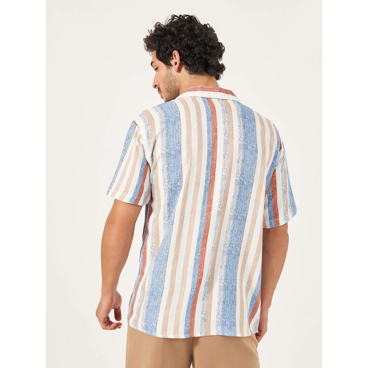 Styli Relaxed Fit Multi Striped Shirt-men-clothing-shirts-image-4