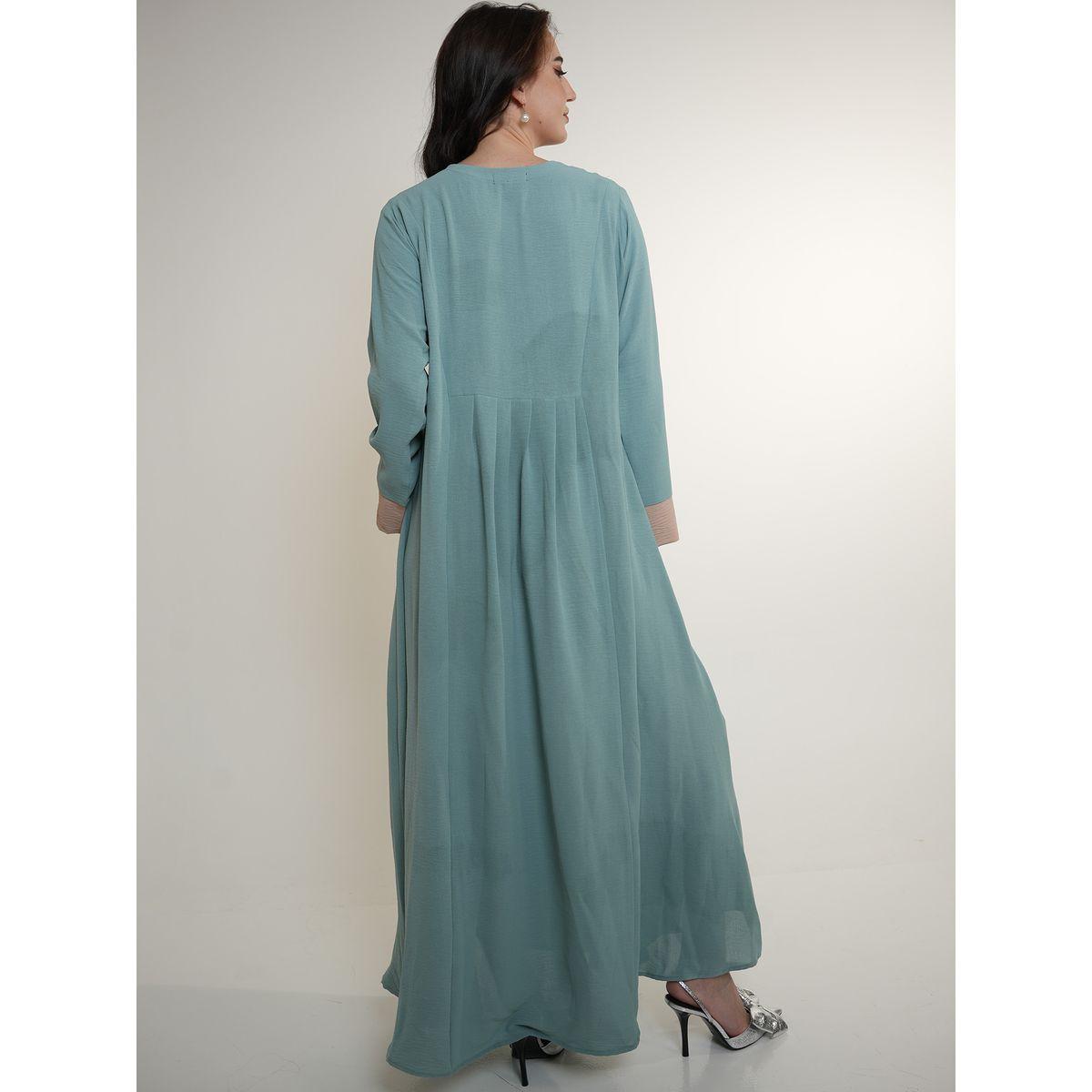 جلابية منمقة بالخرز مع تفاصيل مُتباينة إلينا باي دي ستايل × ستايلي-women-arabicclothing-jalabiyas-image-2