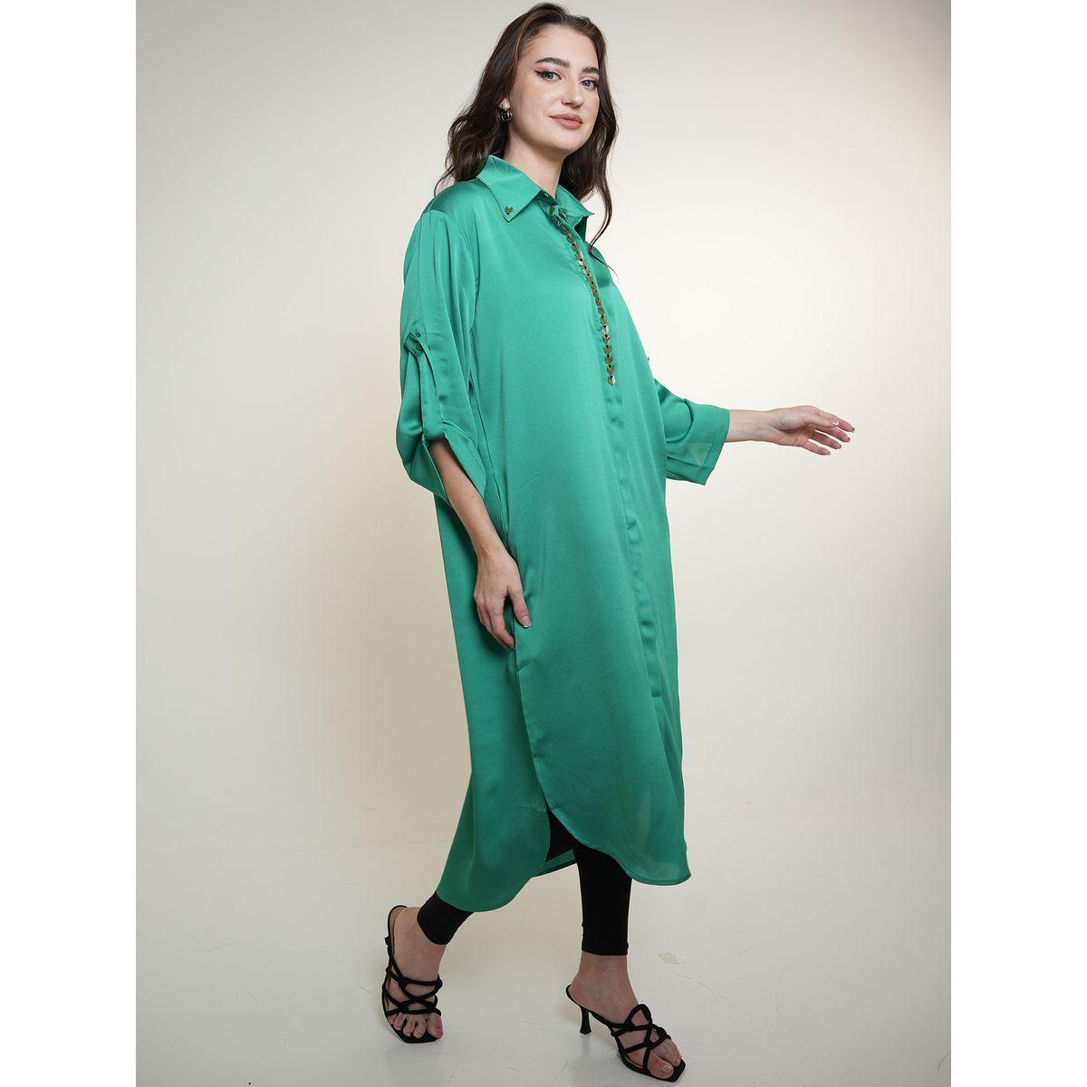 بلوزة ساتان طويلة مزينة بالخرز إلينا باي دي ستايل × ستايلي-women-clothing-shirtsandblouses-shirts-image-6