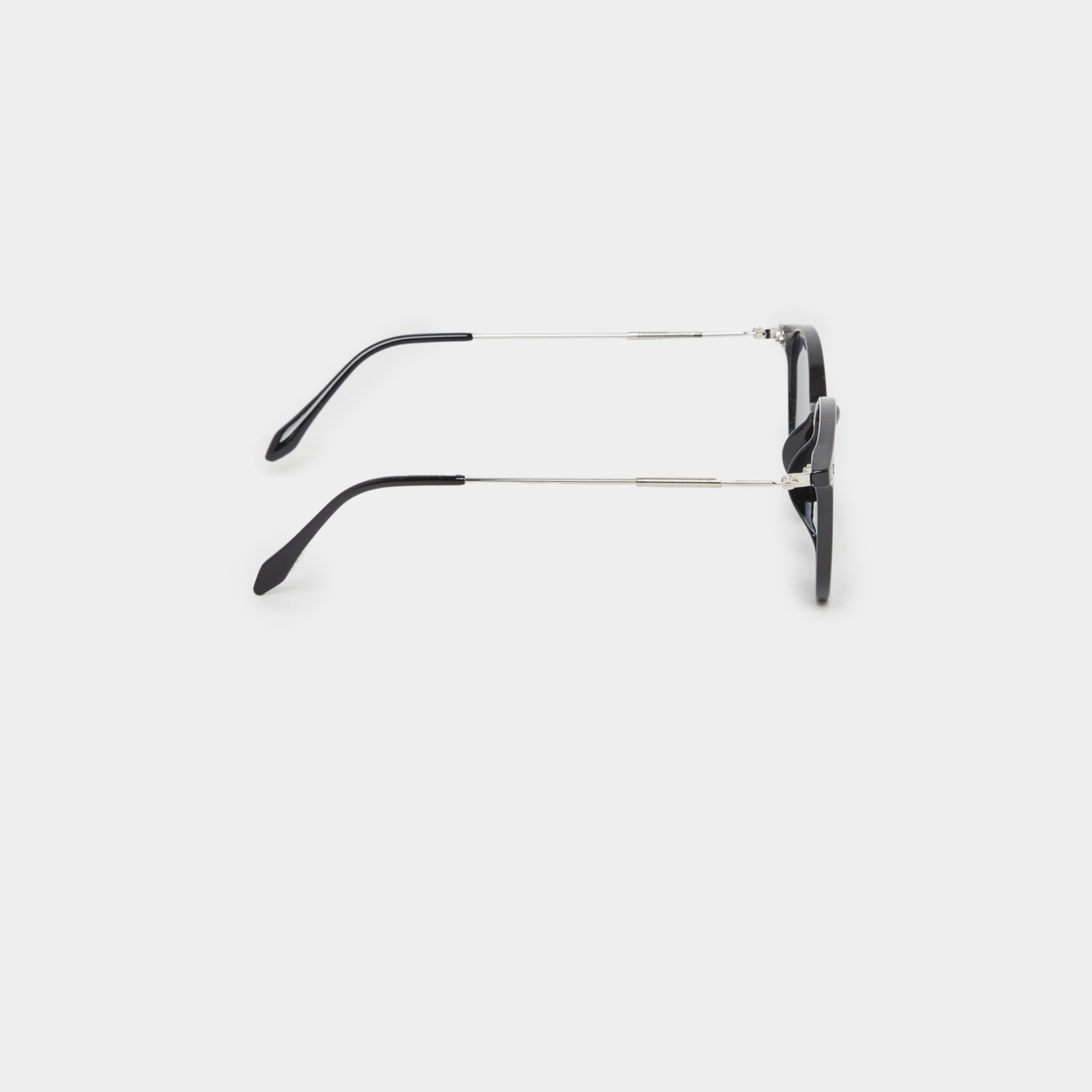 ستايلي - نظارة شمسية دائرية سادة مع وسادات أنف-men-sunglasses-image-3