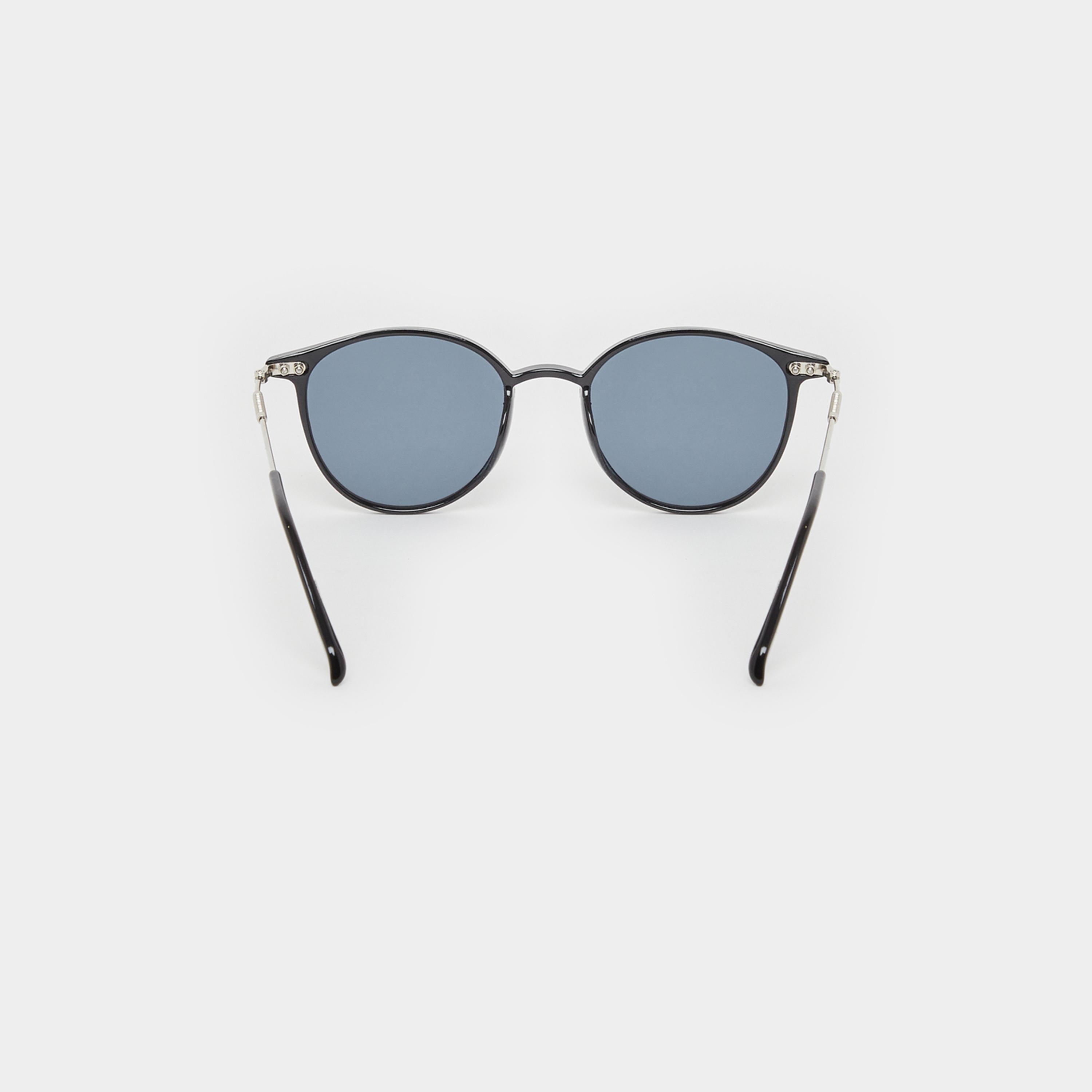 ستايلي - نظارة شمسية دائرية سادة مع وسادات أنف-men-sunglasses-image-4