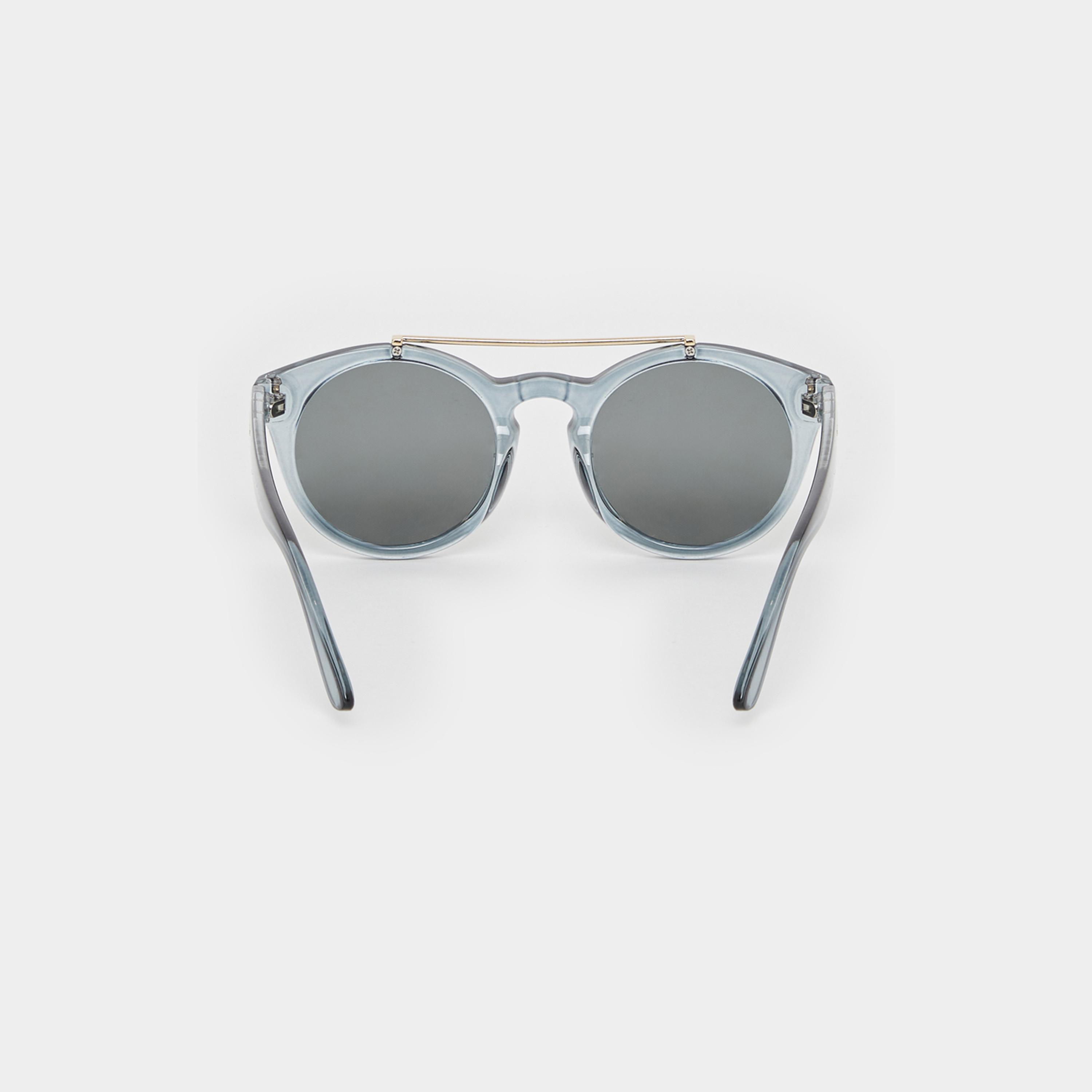 Styli Solid Double Bridge Round Sunglasses-men-sunglasses-image-4