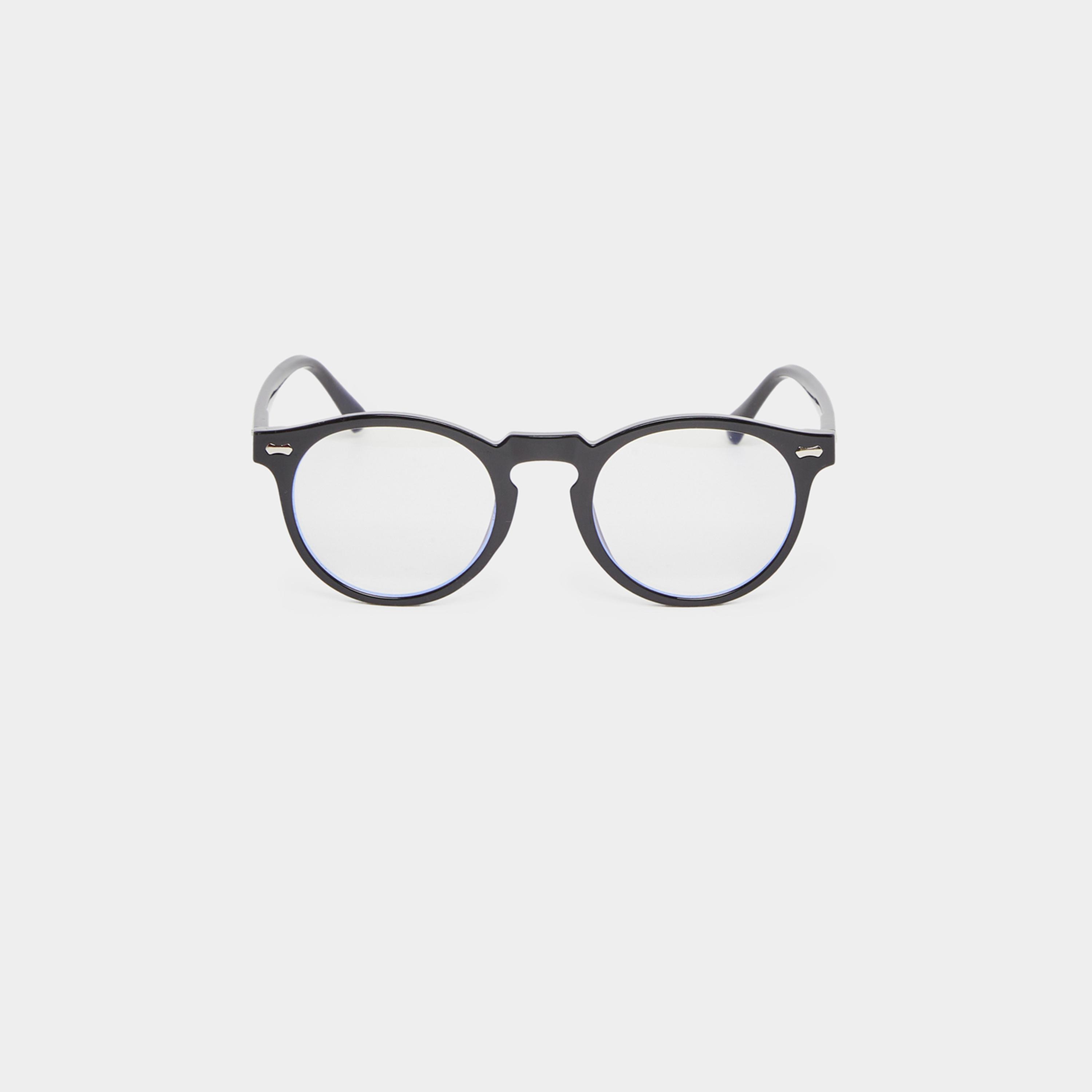 ستايلي - نظارة شمسية دائرية شفافة مع وسادات أنف-men-sunglasses-image-2