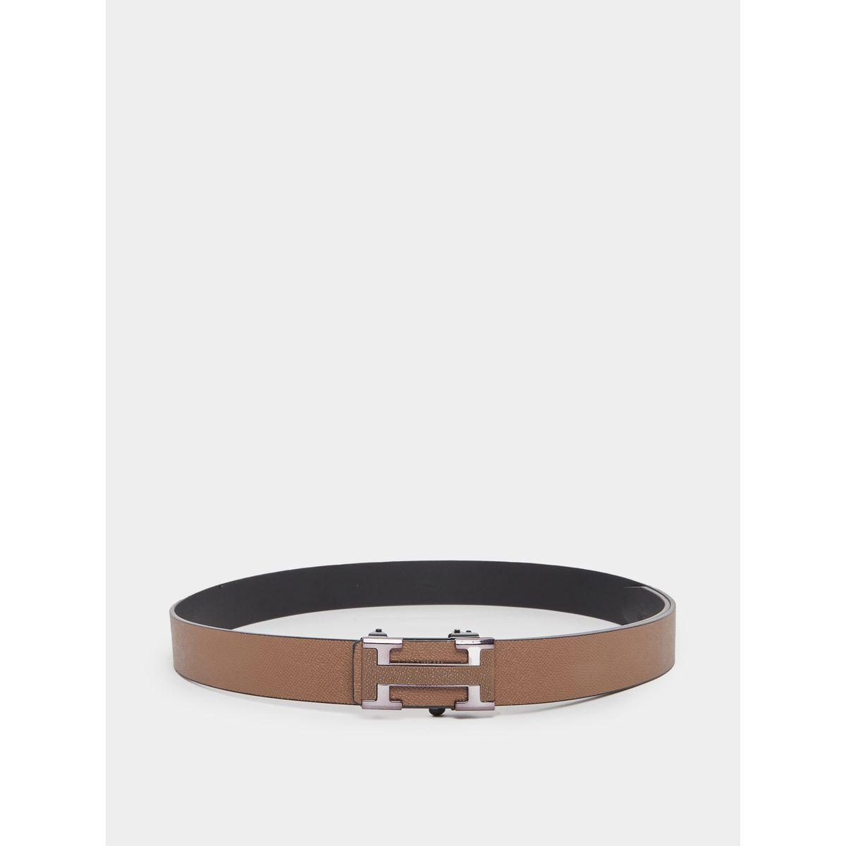 Textured Waist Belt with Metal Buckle-men-beltsandwallets-belts-image-2