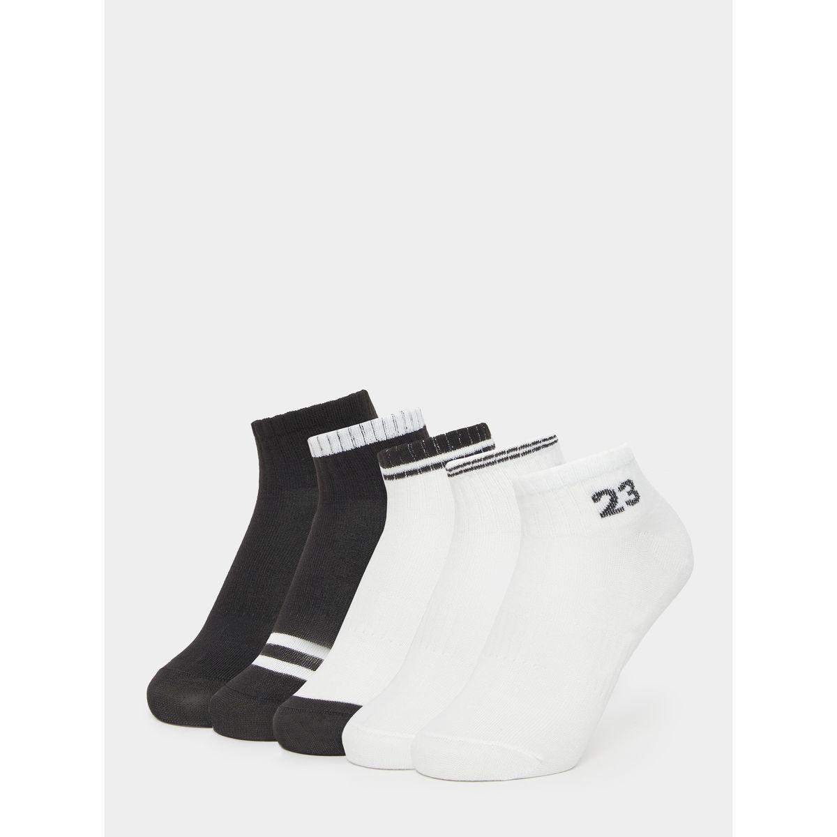 مجموعة من 5 جوارب بتفاصيل مضلعة-men-socks-image-1