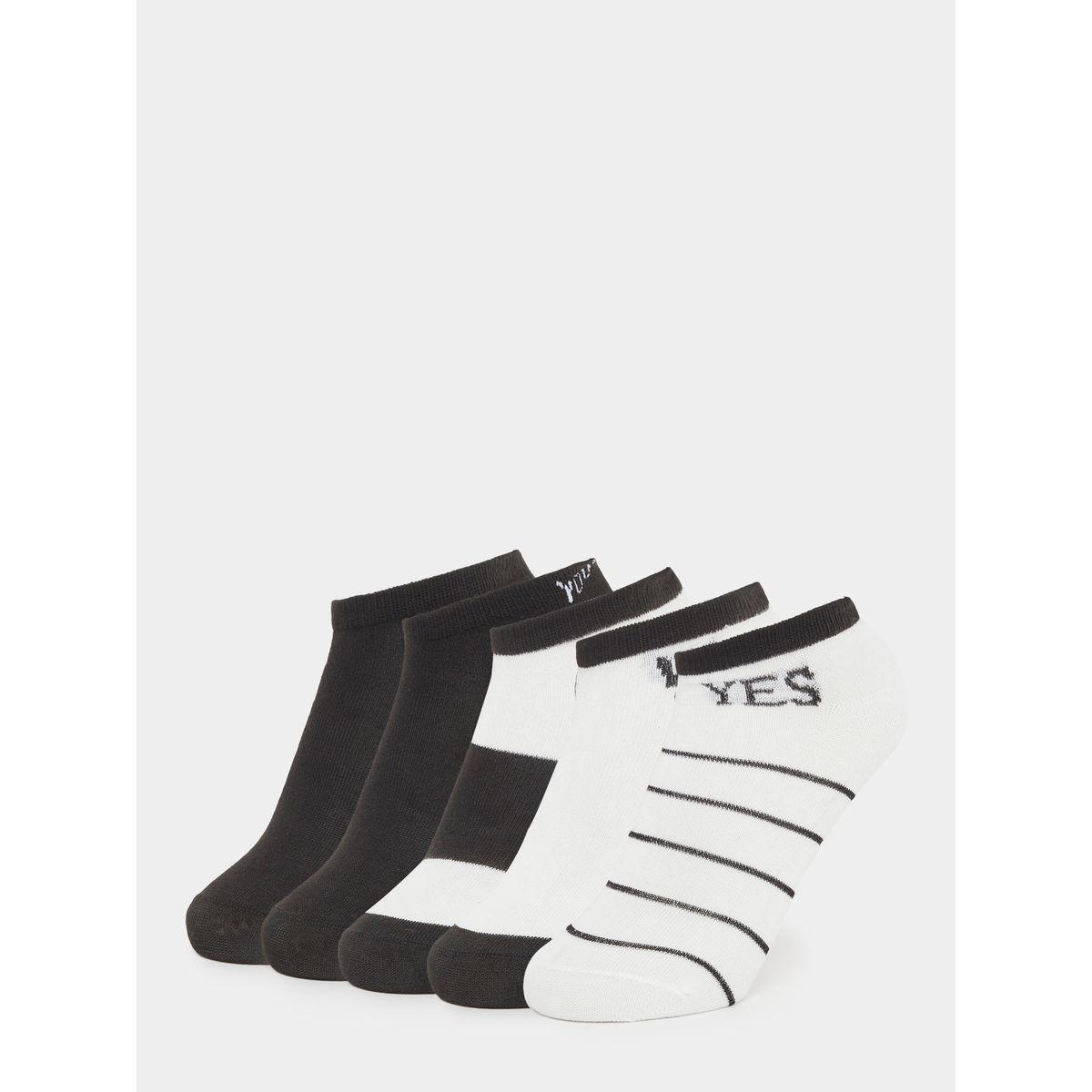Styli Set of 5 - Contrast Panel Ankle Socks-men-socks-image-1