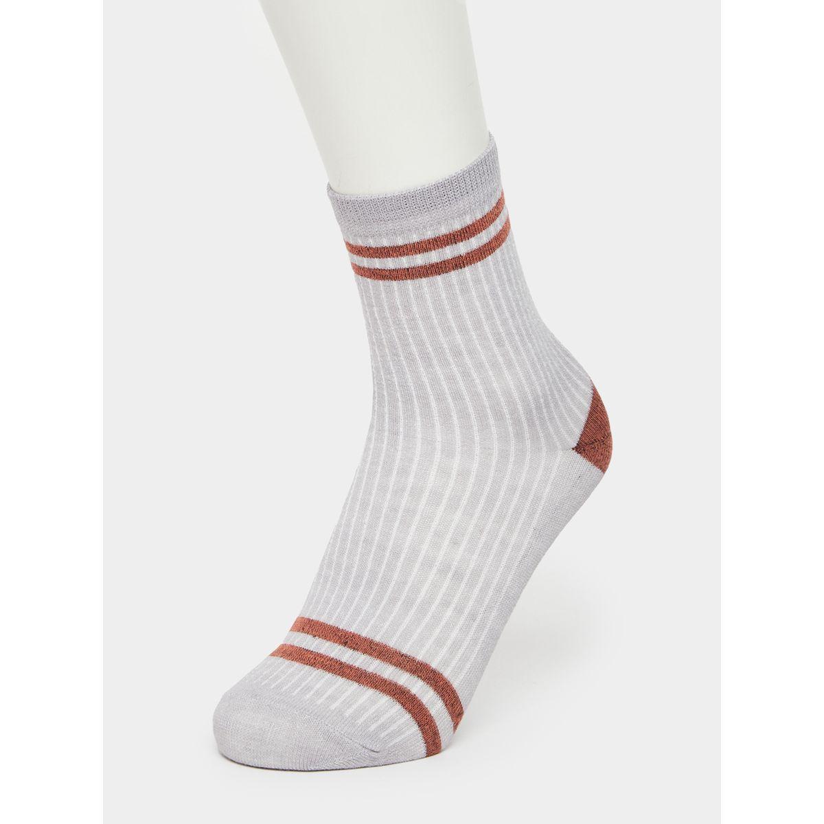 Styli Set of 5 - Striped Cuff Crew Socks-men-socks-image-3