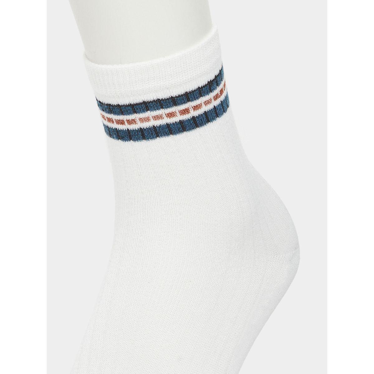 Styli Set of 5 - Striped Cuff Crew Socks-men-socks-image-3
