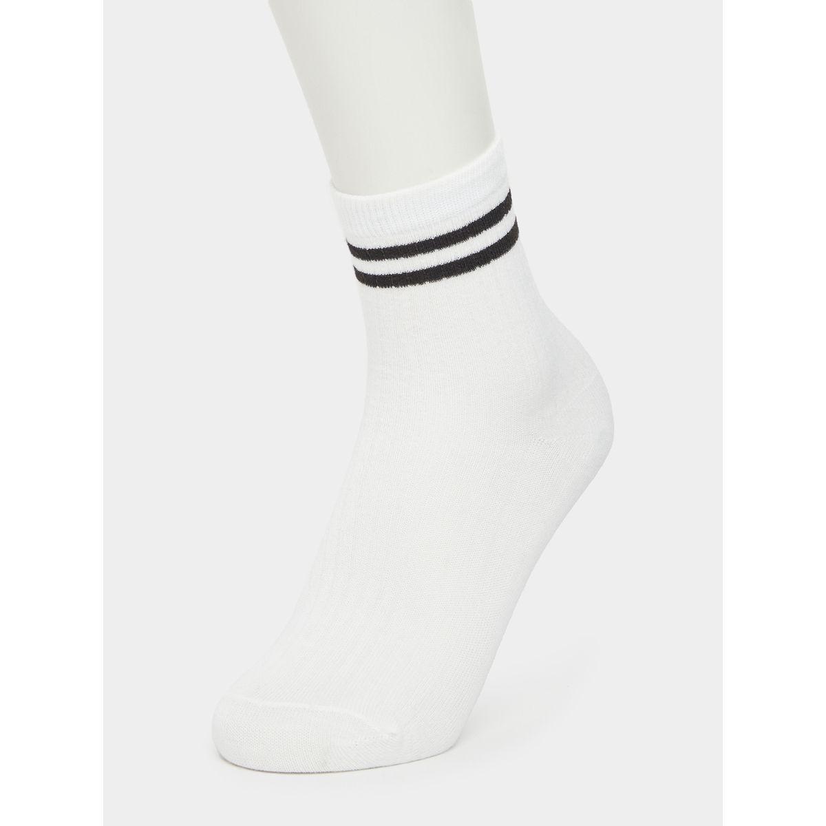 Styli Set of 5 - Striped Detail Crew Socks-men-socks-image-2