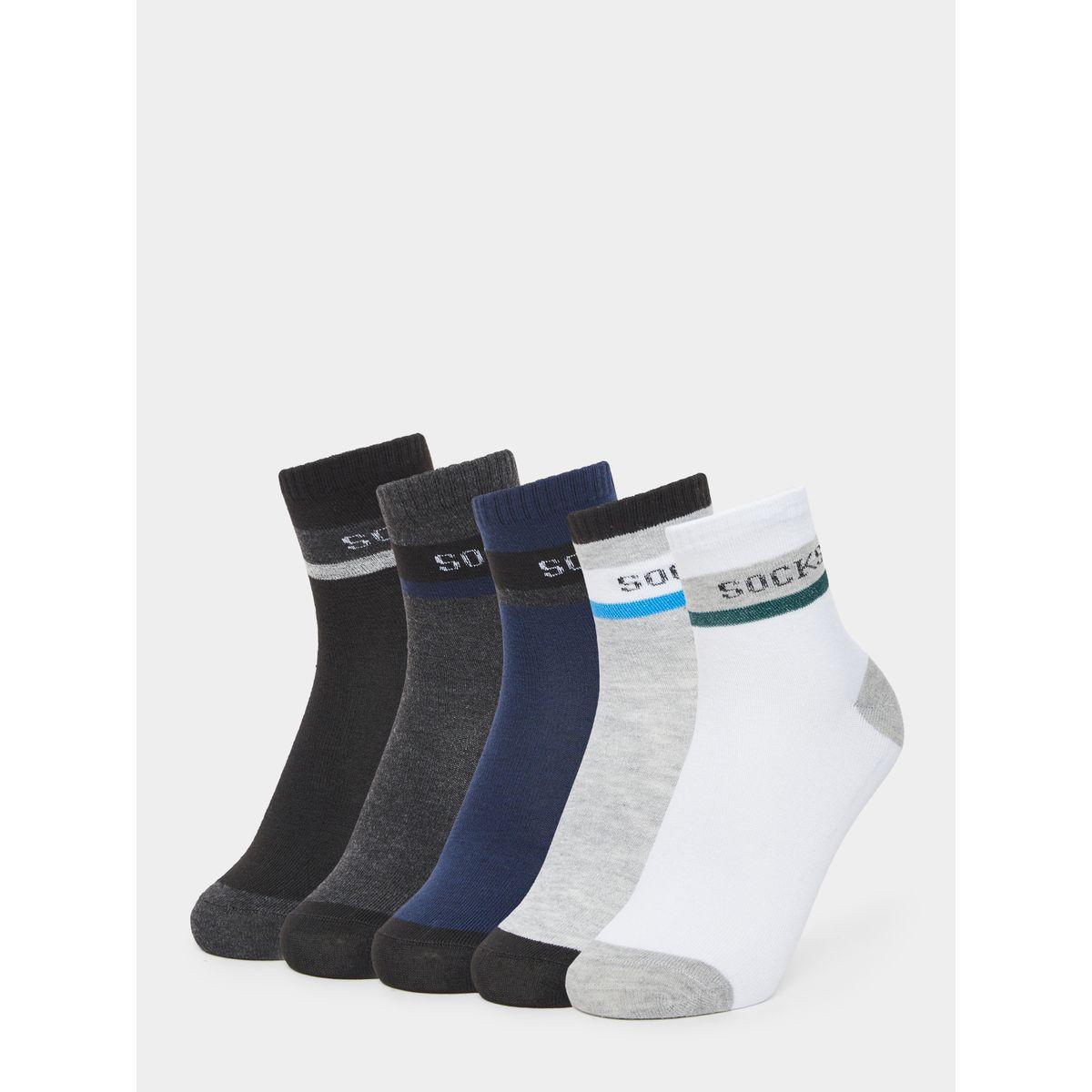 Styli Set of 5 - Sport Lightweight Breathable Crew Socks-men-socks-image-1