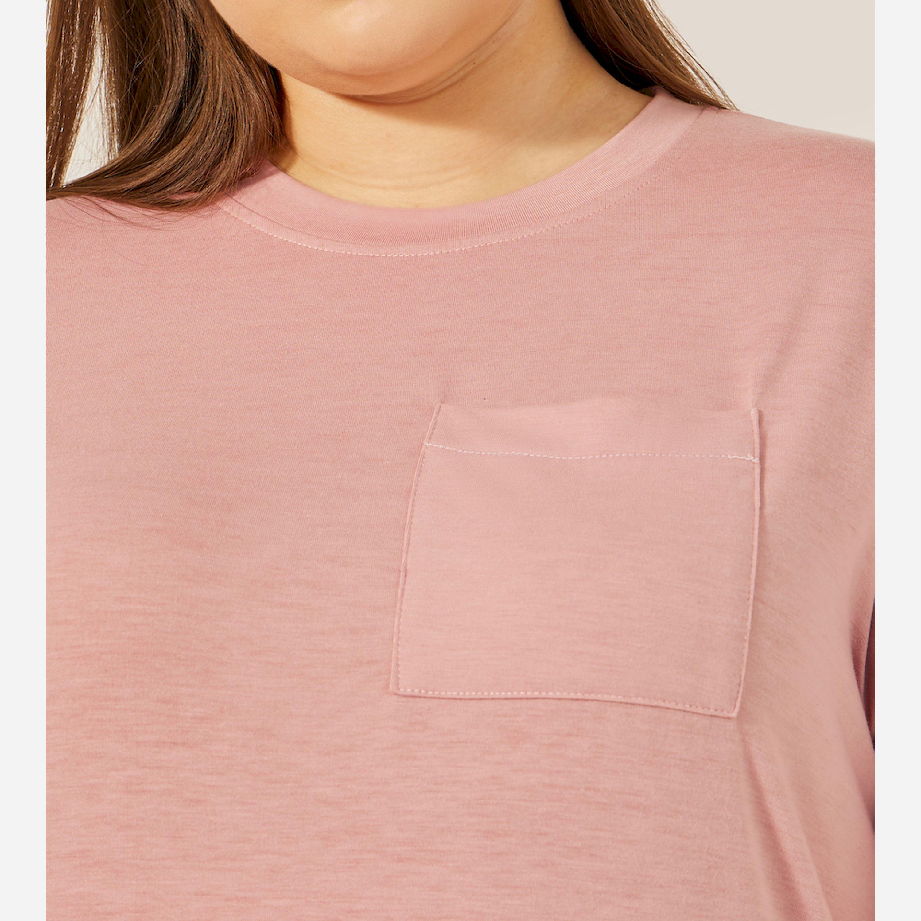Styli Drop Shoulder Pocket Tee And Floral Print Pj Set-women-clothing-nightwear-pyjamas-longsets-image-3