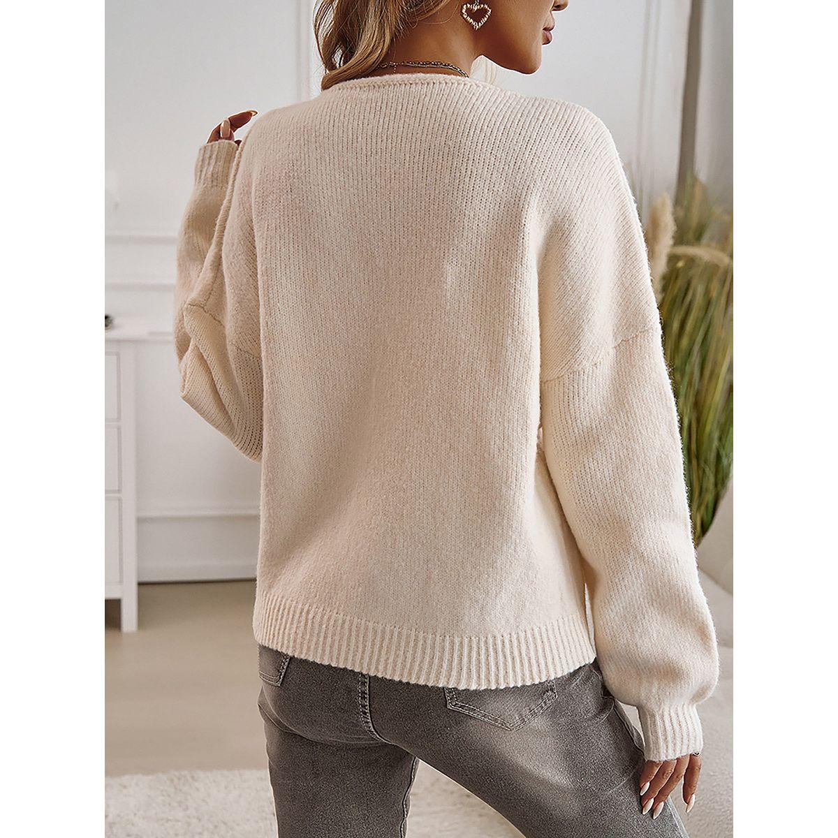 كارديجان مزين بعقدة وأكمام طويلة-women-winterwear-cardigansandjumpers-jumpers-image-2