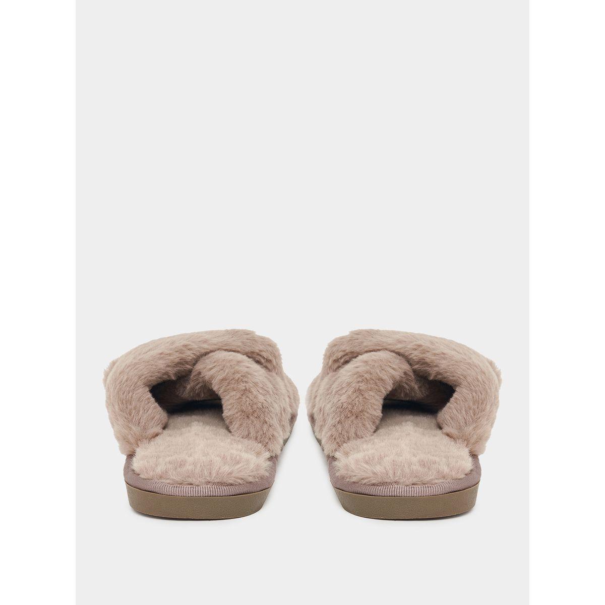 ستايلي - شبشب غرفة النوم زغبي ذو أشرطة متقاطعة-women-shoes-bedroomslippers-image-5