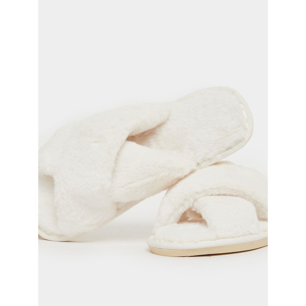 ستايلي - شبشب غرفة النوم زغبي ذو أشرطة متقاطعة-women-shoes-bedroomslippers-image-4