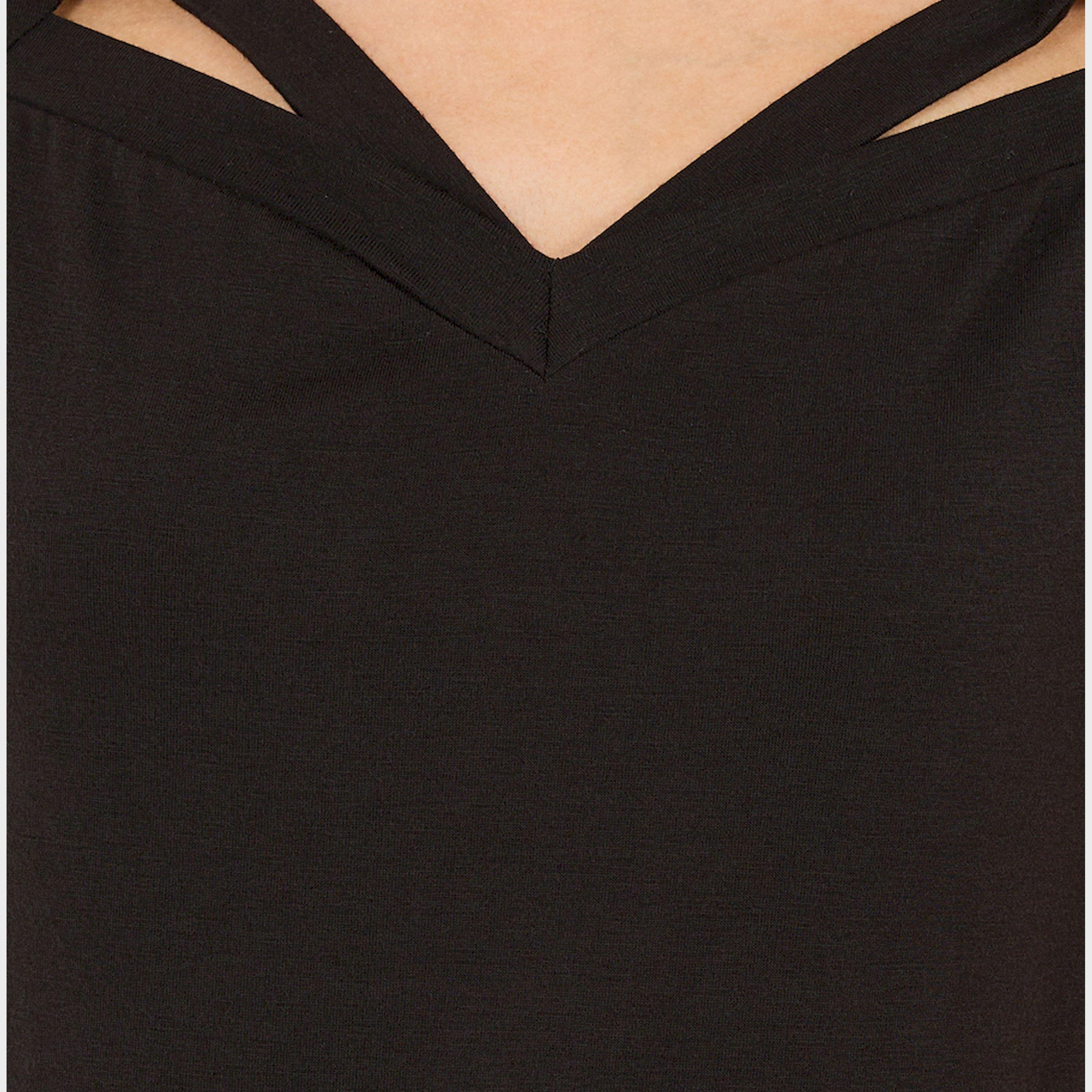 Take Two Solid Regular Fit T-Shirt with Cut-Out Detail-women-clothing-tshirts-image-4