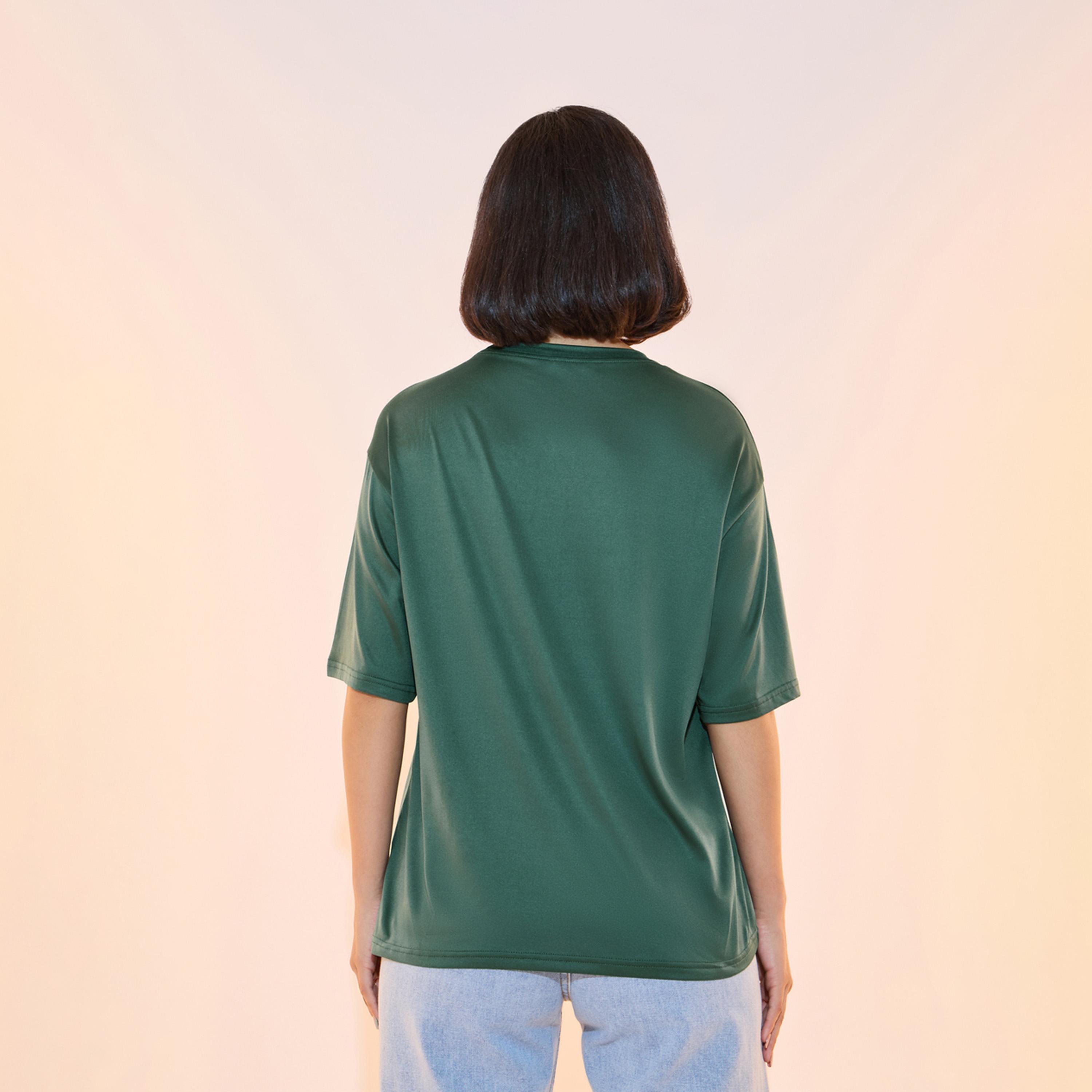 تيشيرت بطبعة جرافيك وياقة دائرية-women-clothing-tshirts-image-4