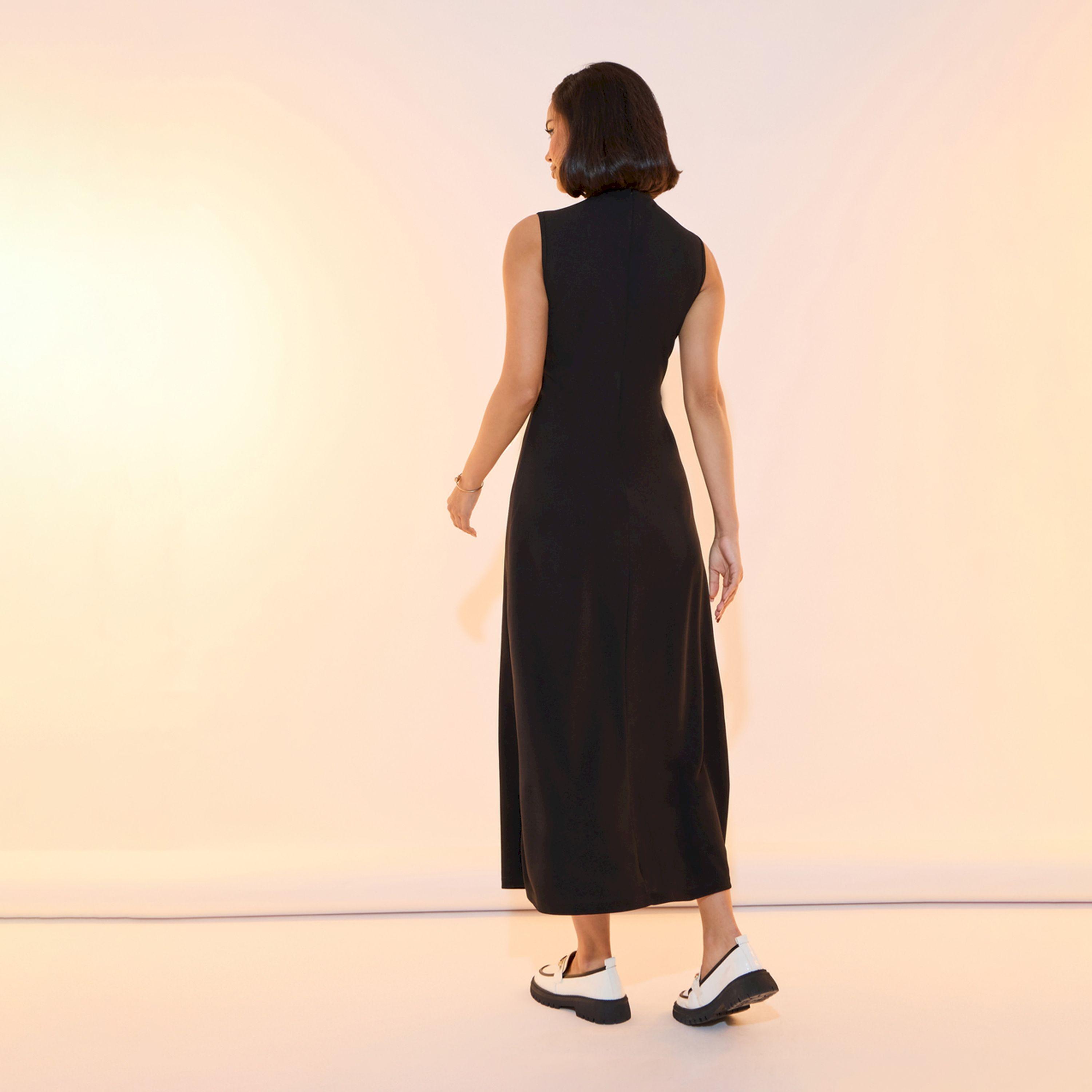 Take Two Bow Detail Sleeveless A-Line Midi Dress-women-clothing-dresses-image-6