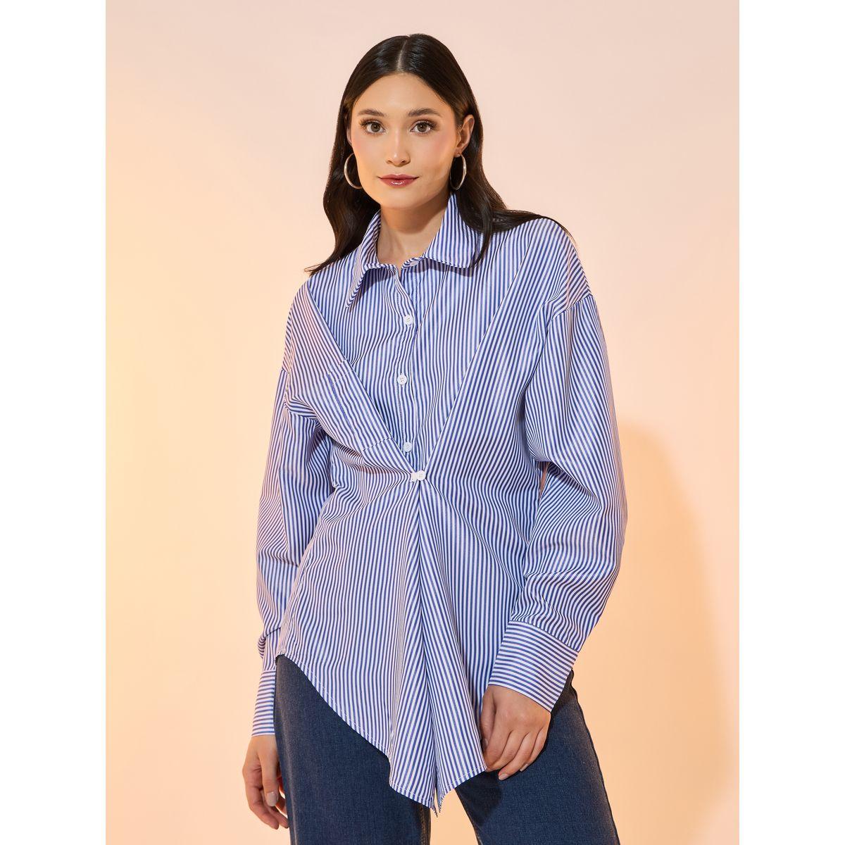 Take Two Striped Oversized Long Sleeve Shirt-women-clothing-shirtsandblouses-shirts-image-1