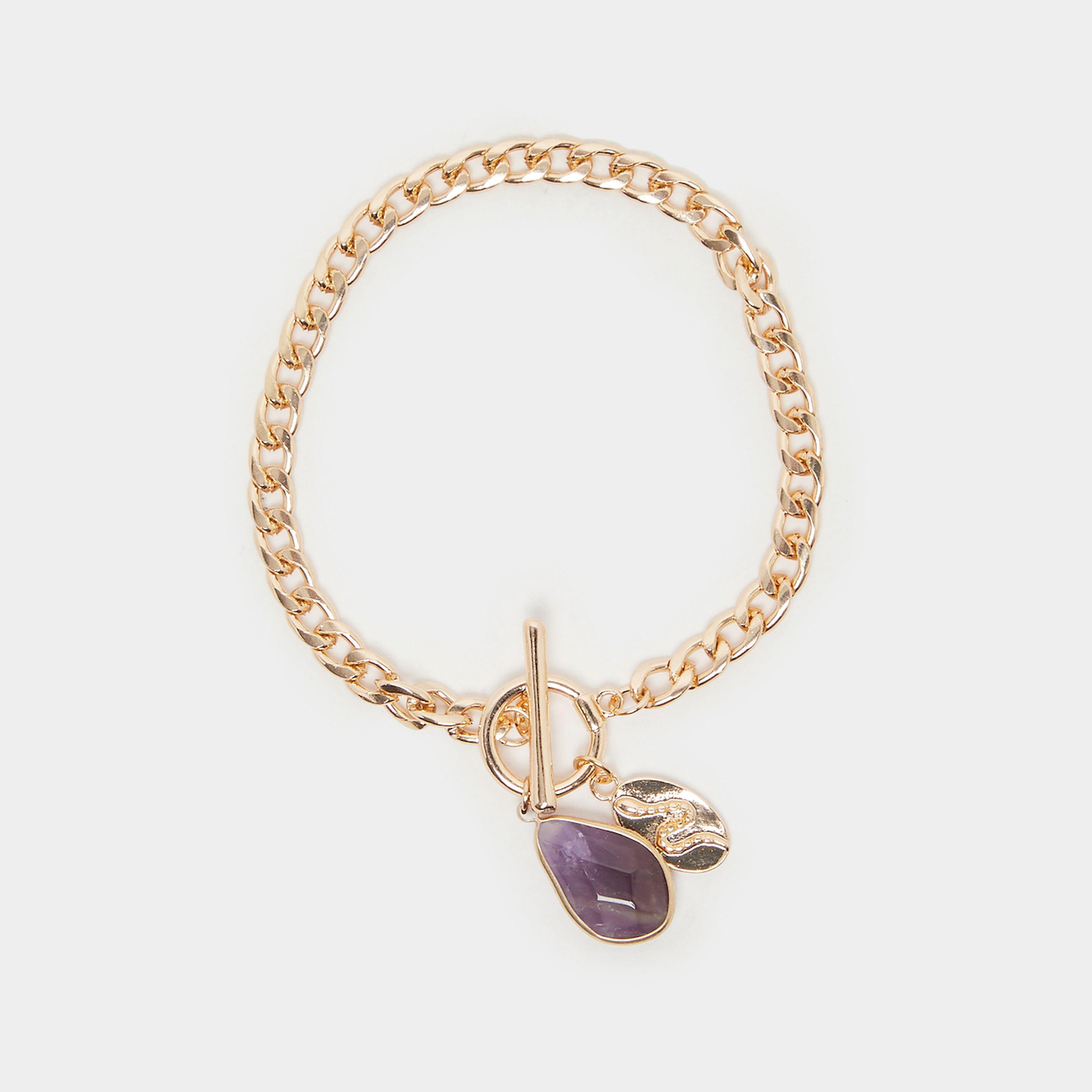 Styli Stone Drop Chain Bracelet-women-watchesandjewellery-jewellery-banglesandbracelets-image-2