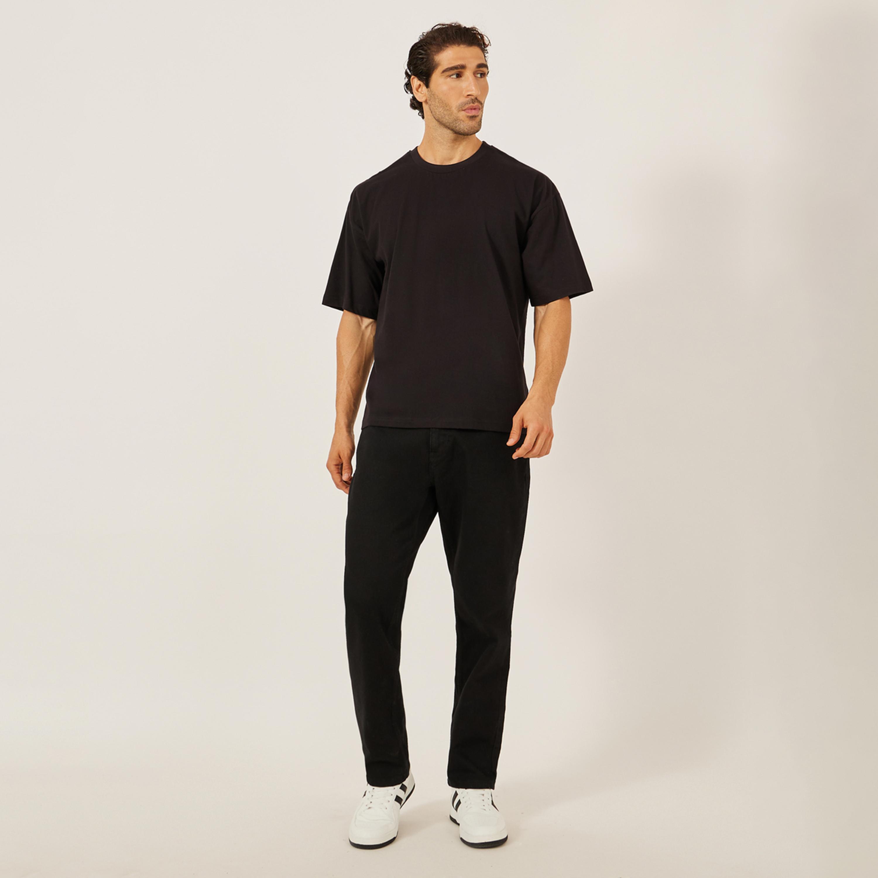 Styli Slogan Back Print Jersey Oversized T-Shirt-men-clothing-tshirtsandpolos-tshirts-image-2